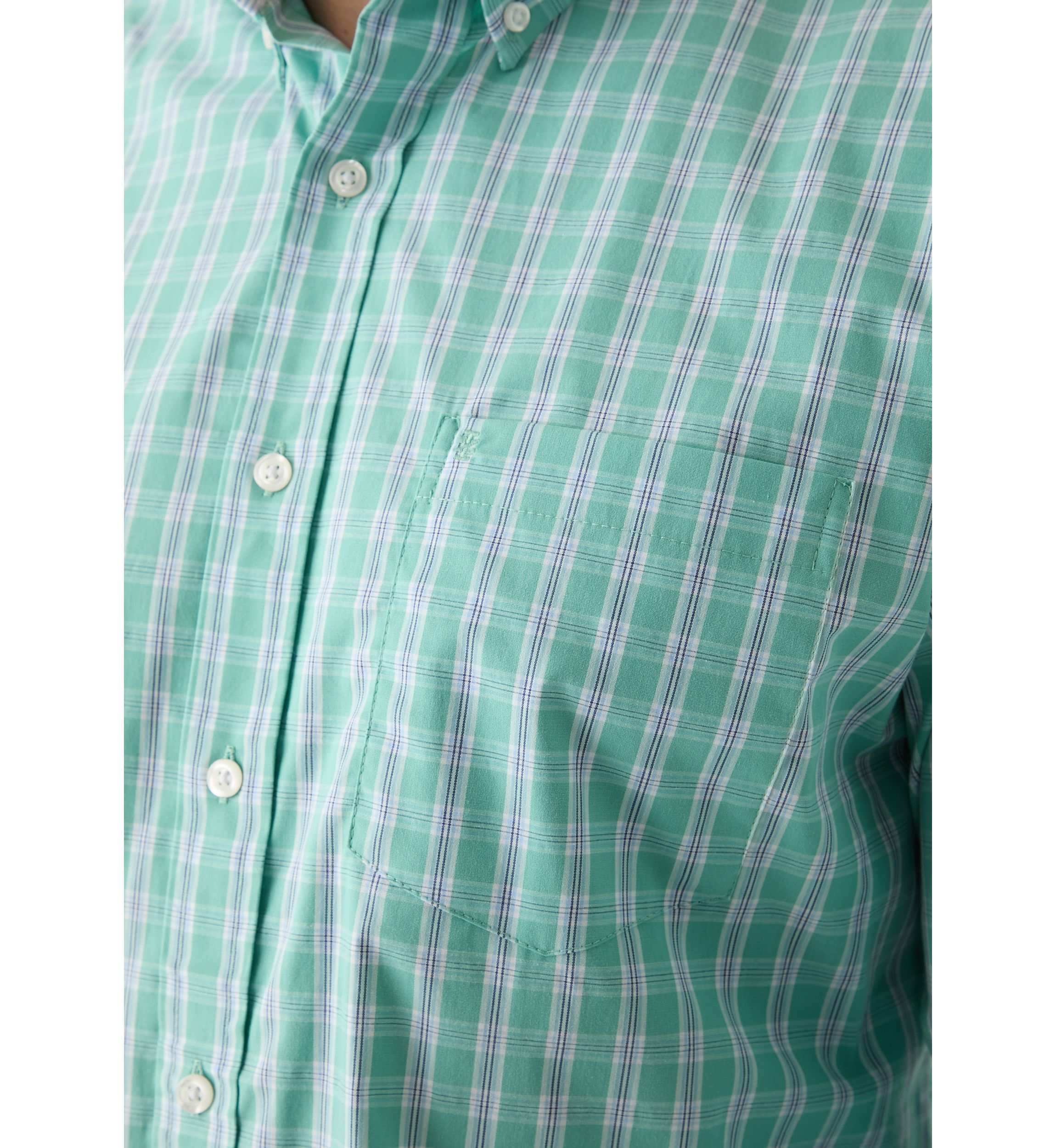 Long Sleeve Performance Plaid Shirt