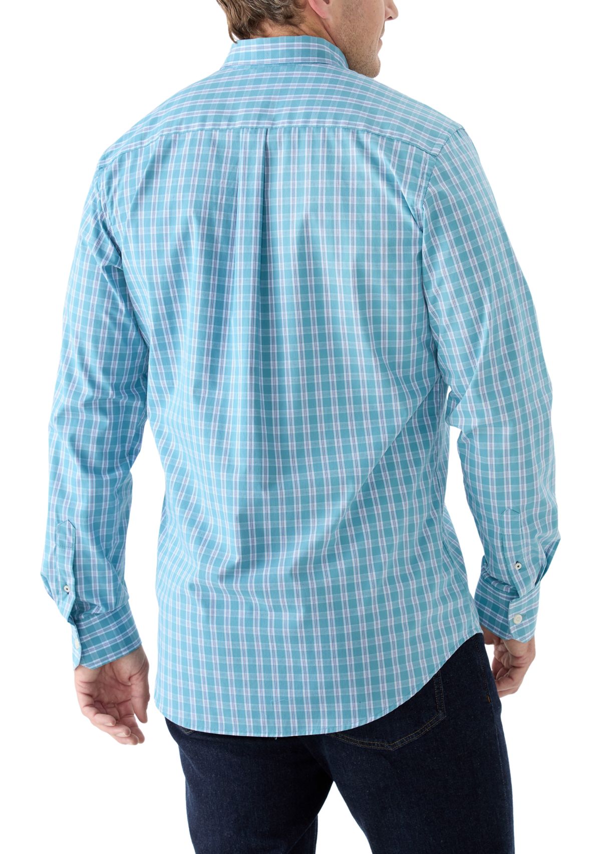 Big & Tall Comfort Plus Woven Performance Button Down Shirt