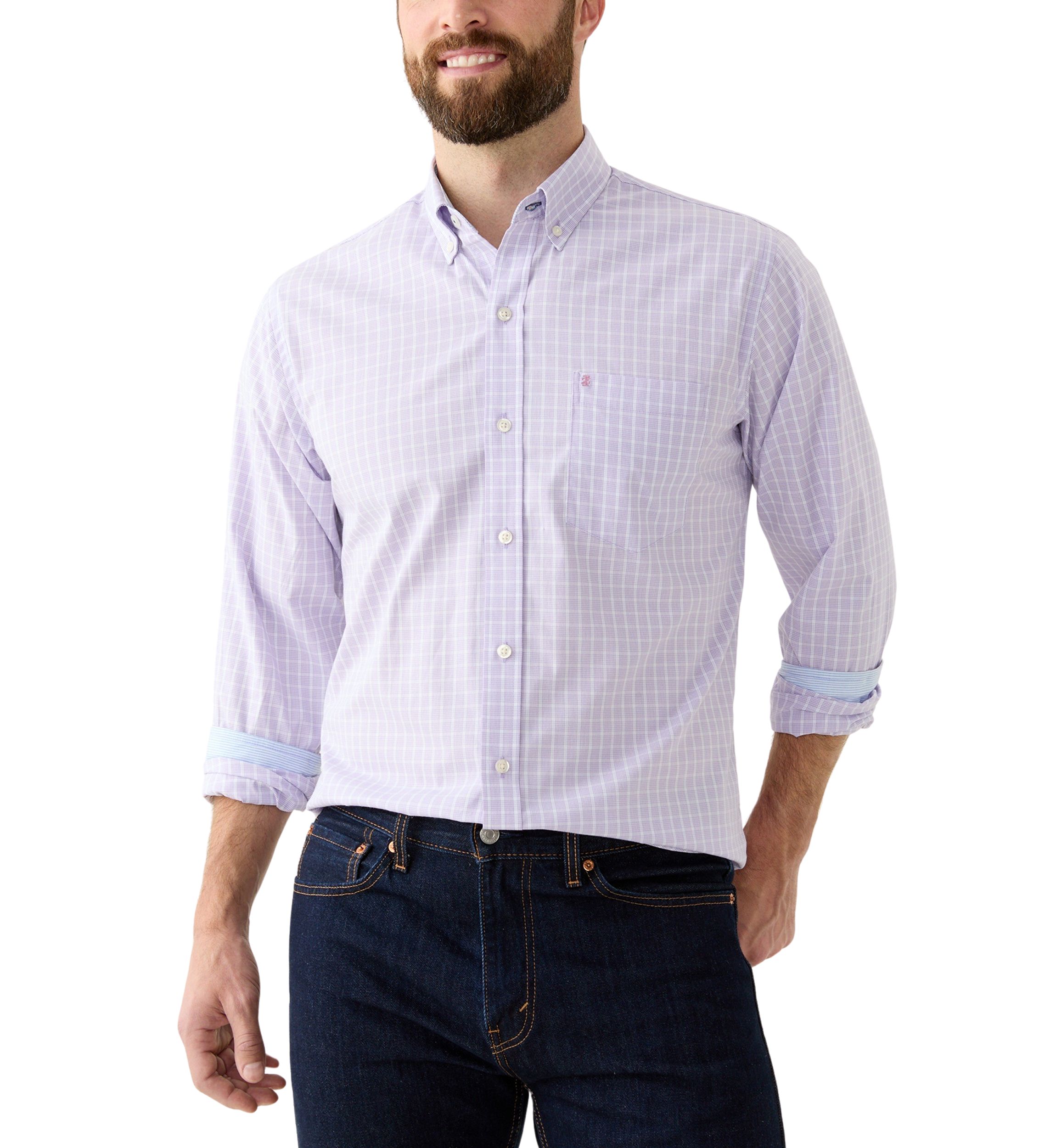 Long Sleeve Performance Comfort Woven Shirt