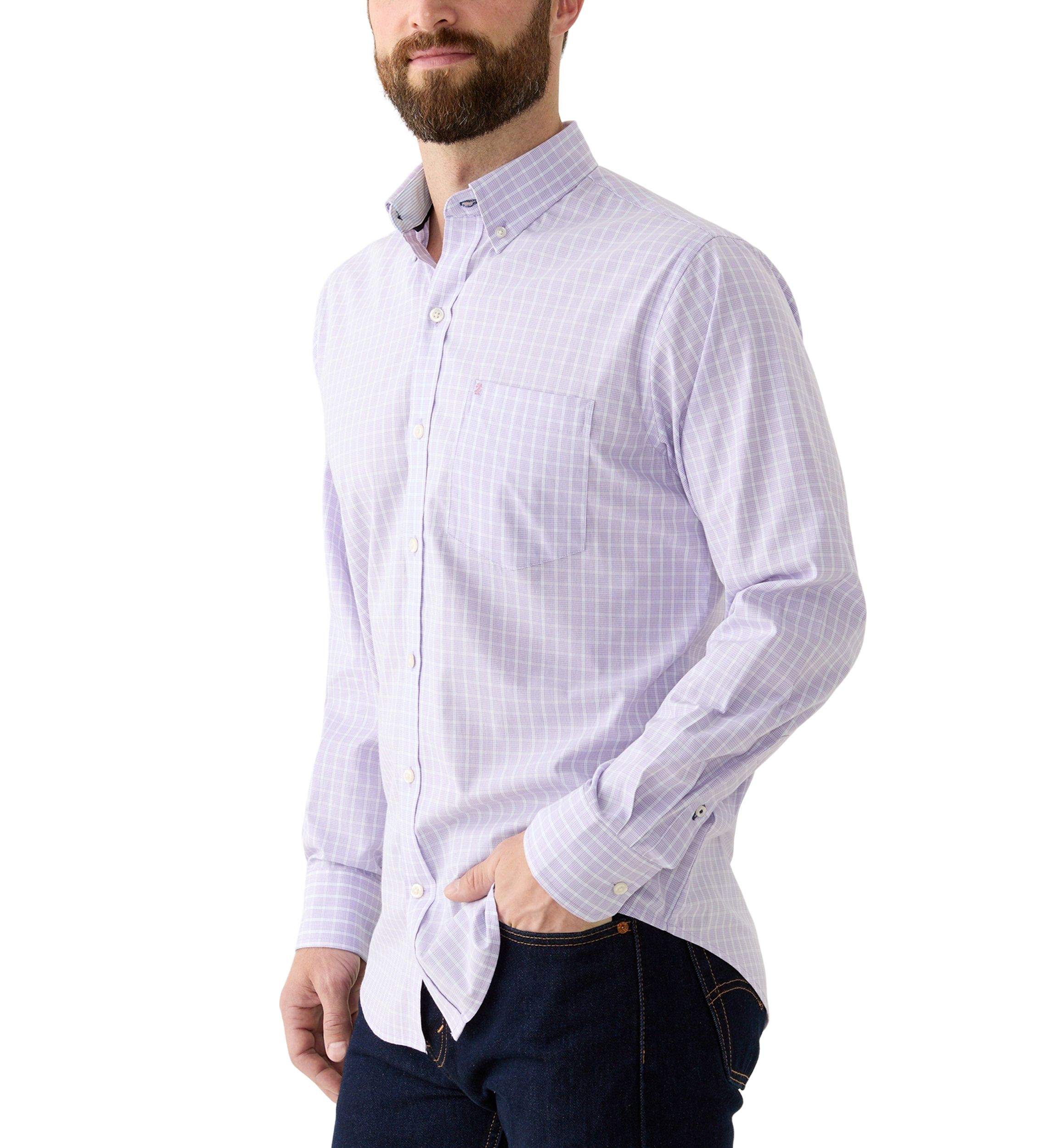 Long Sleeve Performance Comfort Woven Shirt