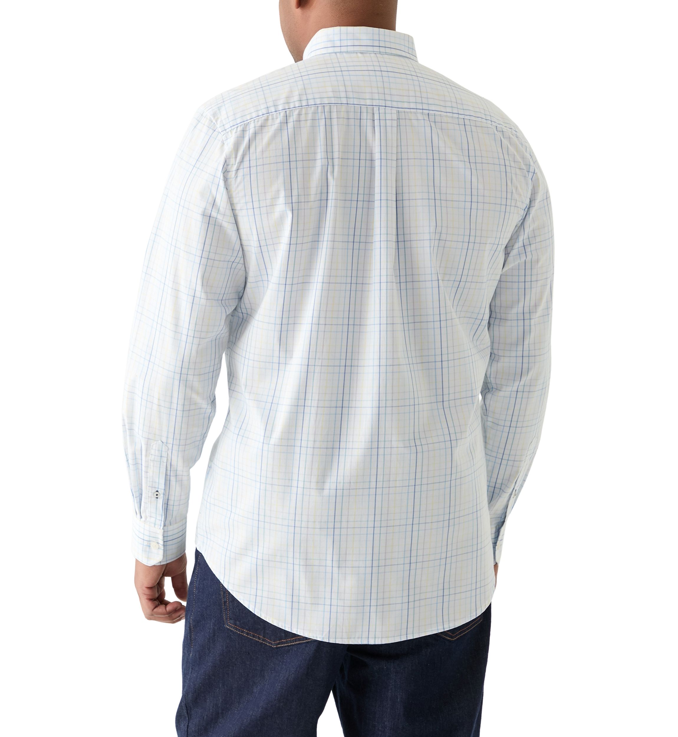 Big & Tall Long Sleeve Performance Comfort Roadmap Woven Shirt