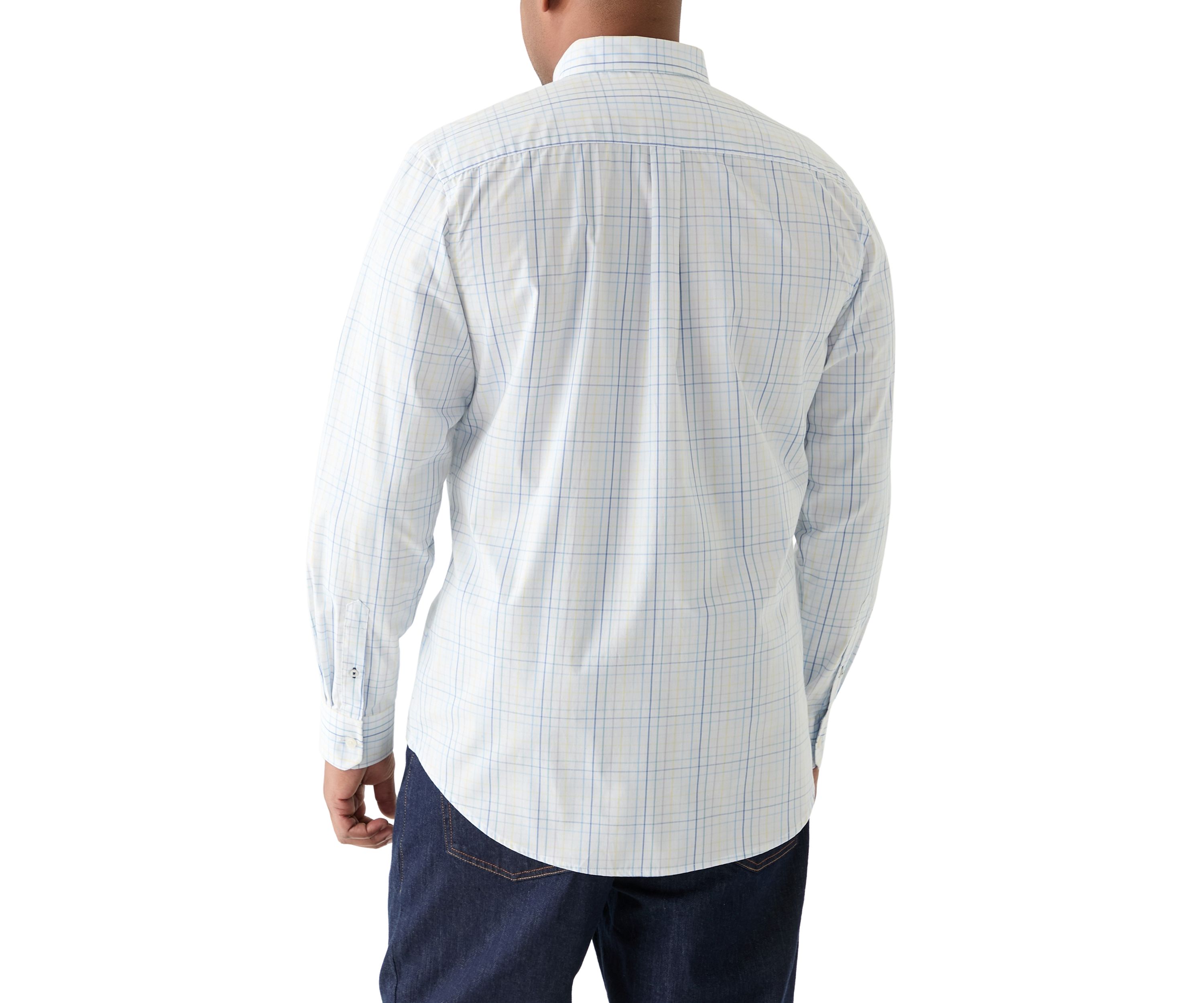 Big & Tall Long Sleeve Performance Comfort Roadmap Woven Shirt