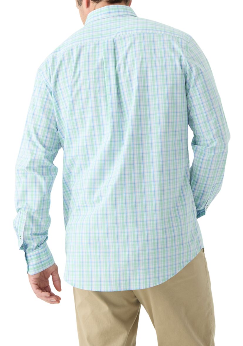 Big & Tall Long Sleeve Performance Comfort Multi Plaid Woven Shirt