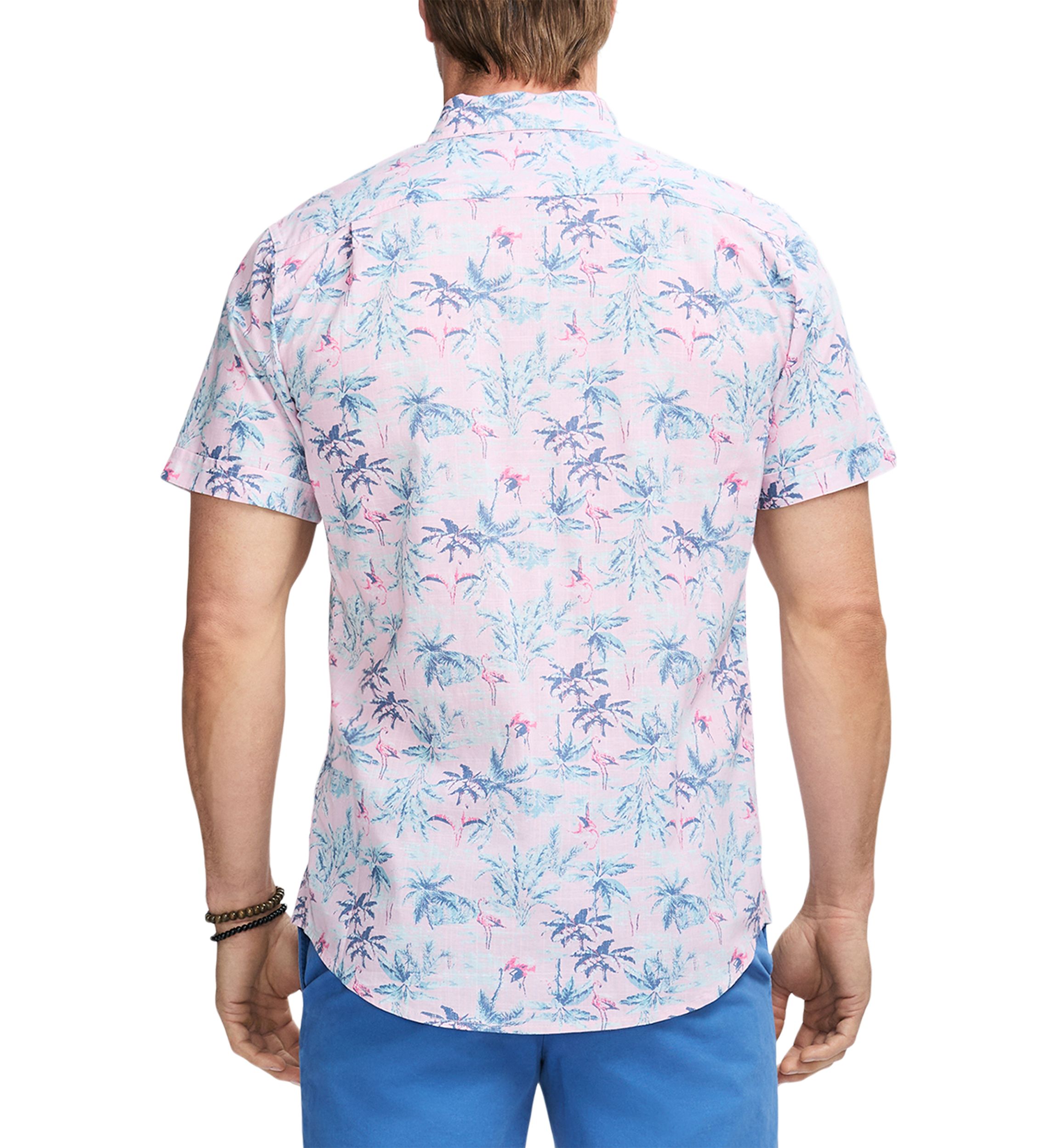 Dockside Chambray Print Button Up Shirt