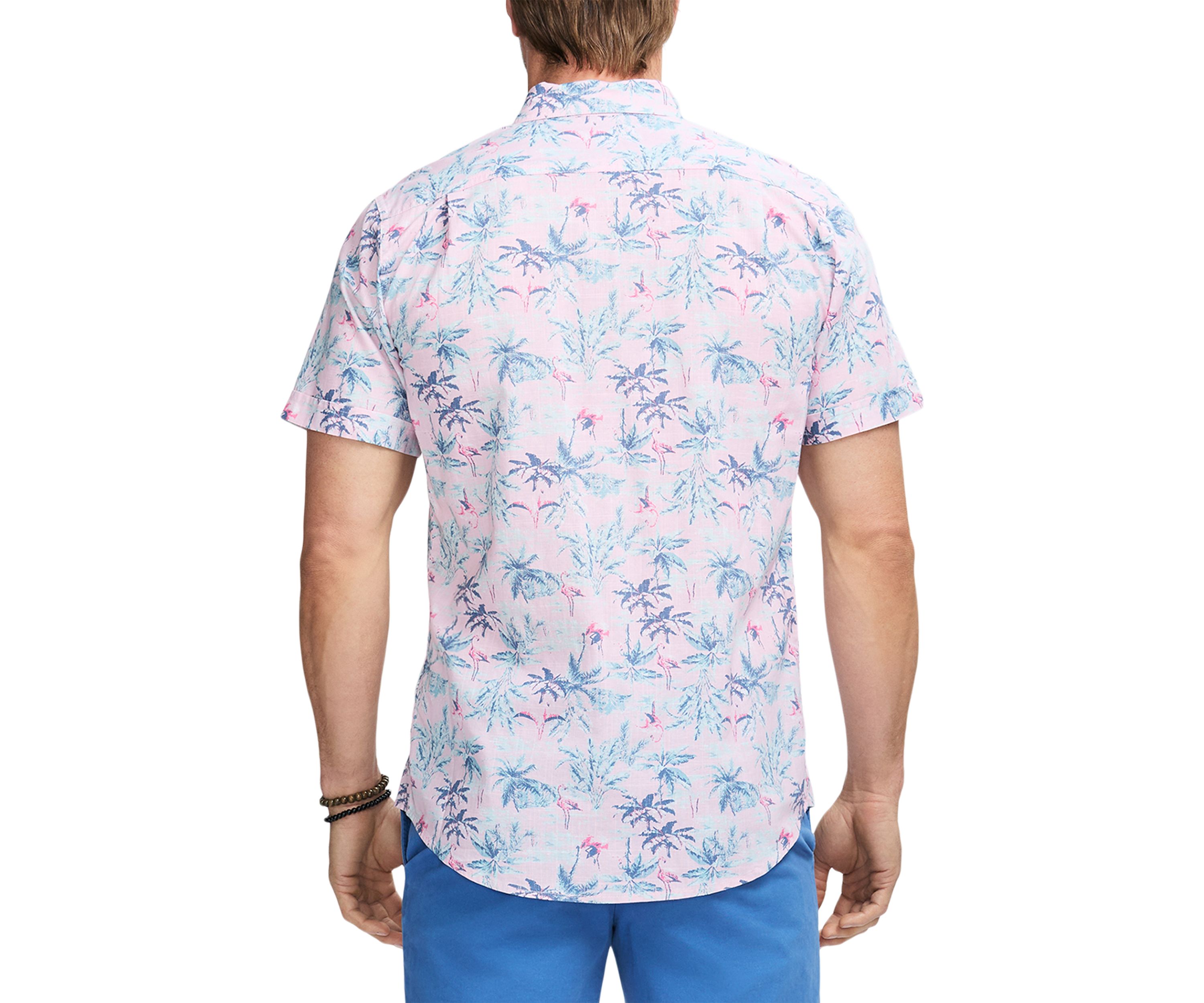 Dockside Chambray Print Button Up Shirt