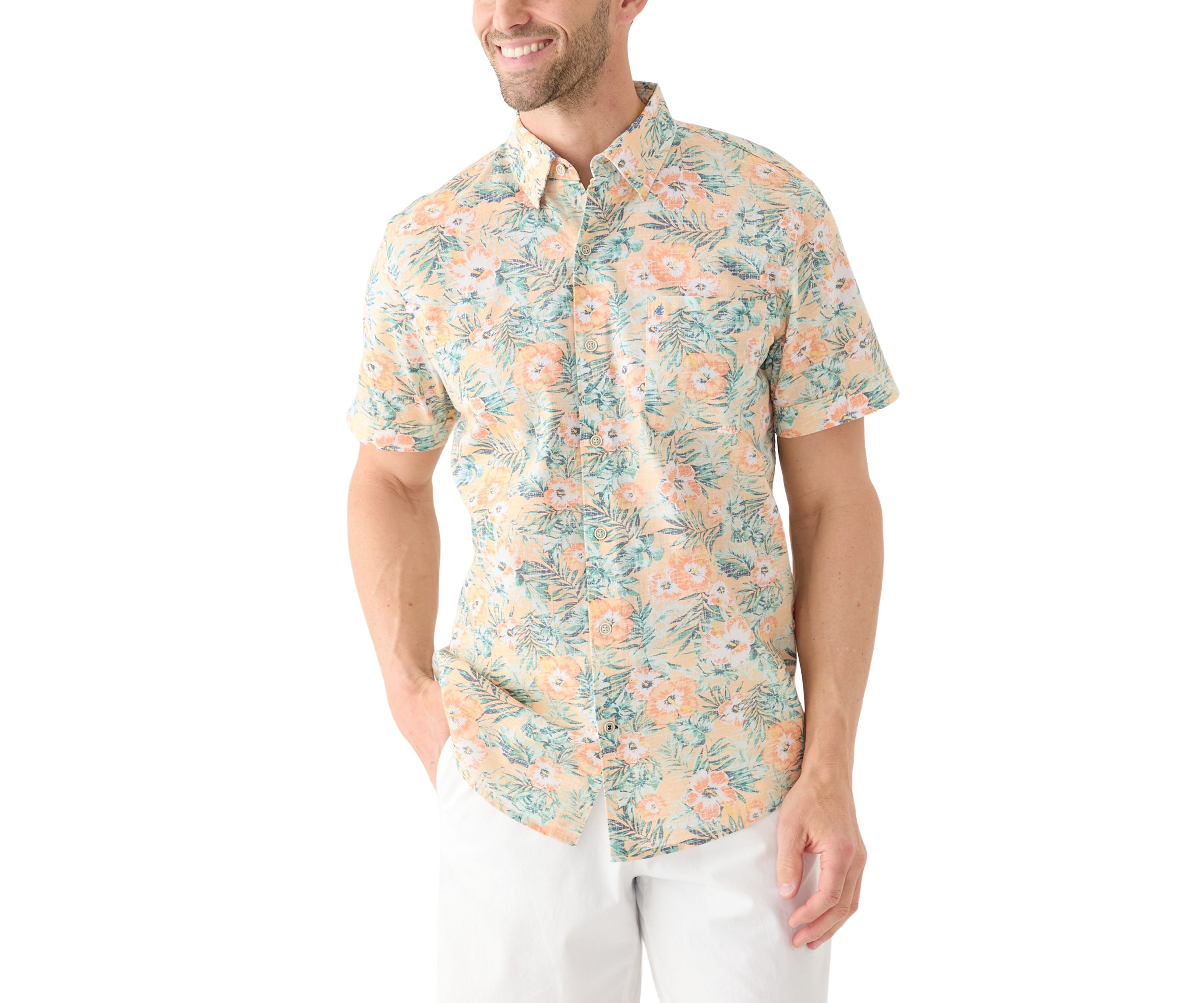 Dockside Chambray Printed Woven Shirt