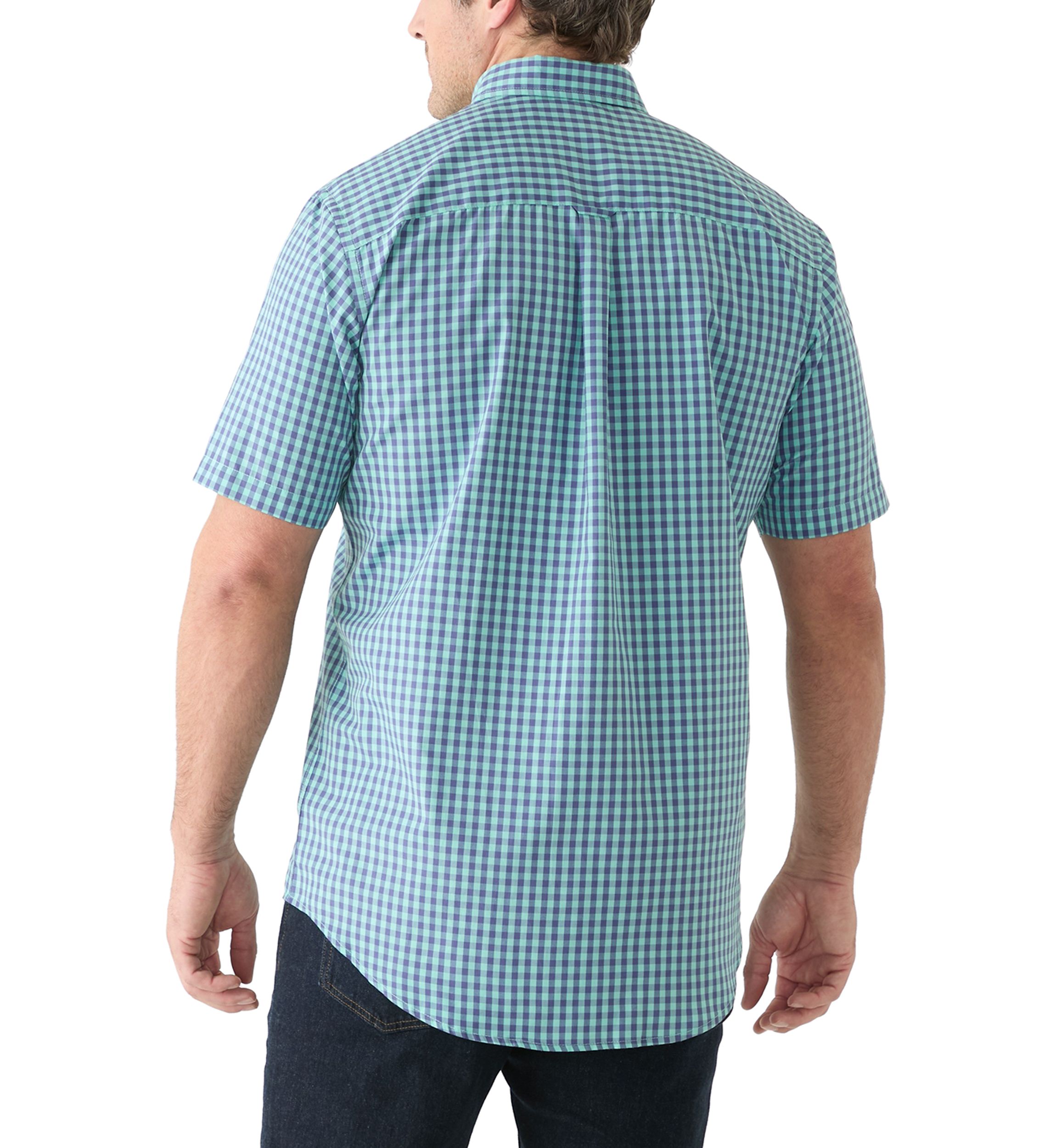 Big & Tall Gingham Plaid Woven Shirt