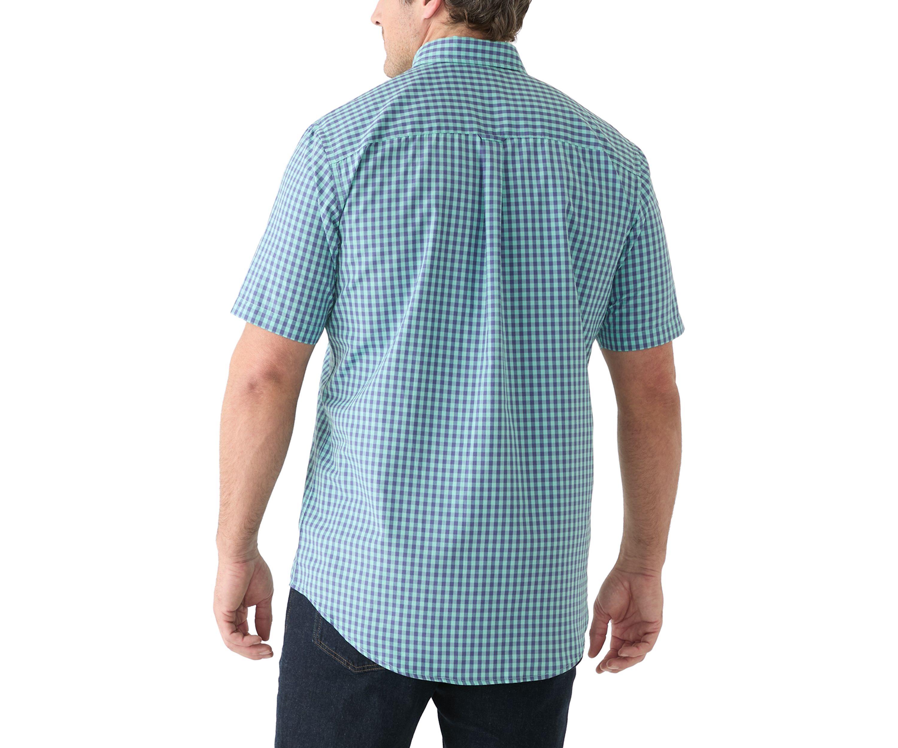 Big & Tall Gingham Plaid Woven Shirt