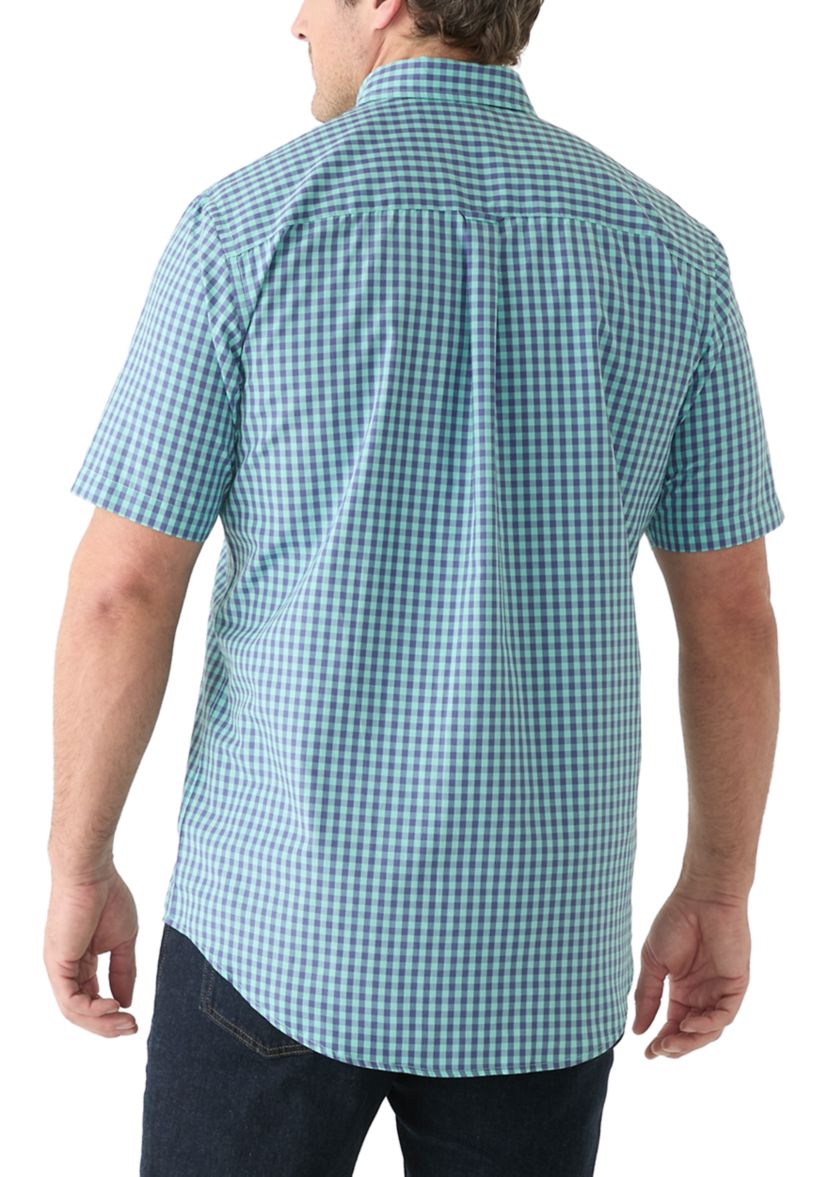 Big & Tall Gingham Plaid Woven Shirt