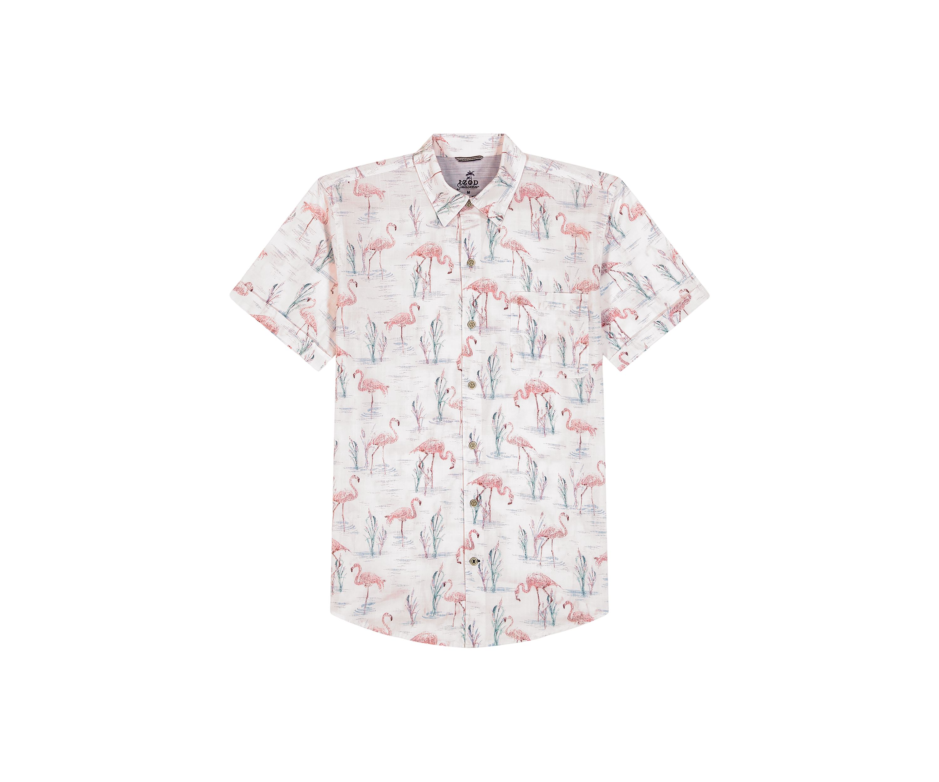 Dockside Chambray Print Button Up Shirt 