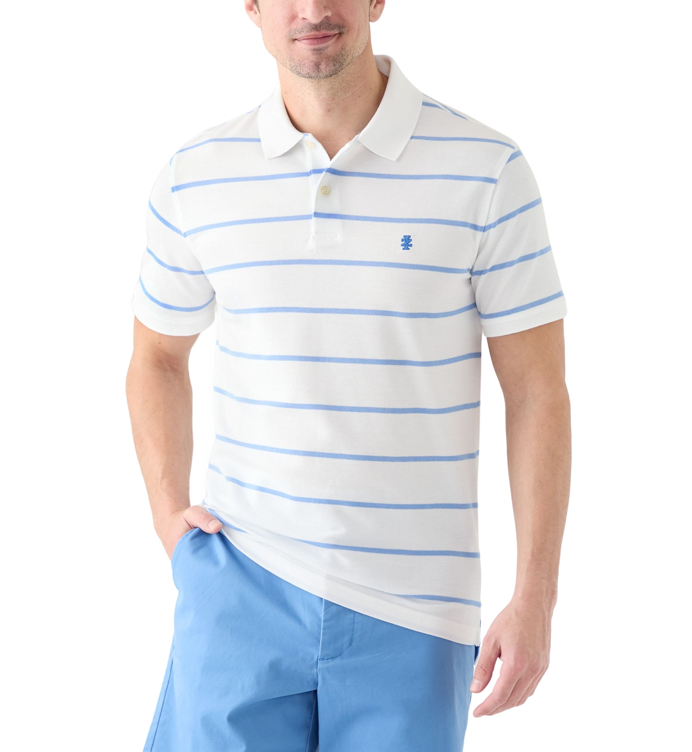 Short Sleeve Rugby Stripe Polo Shirt 