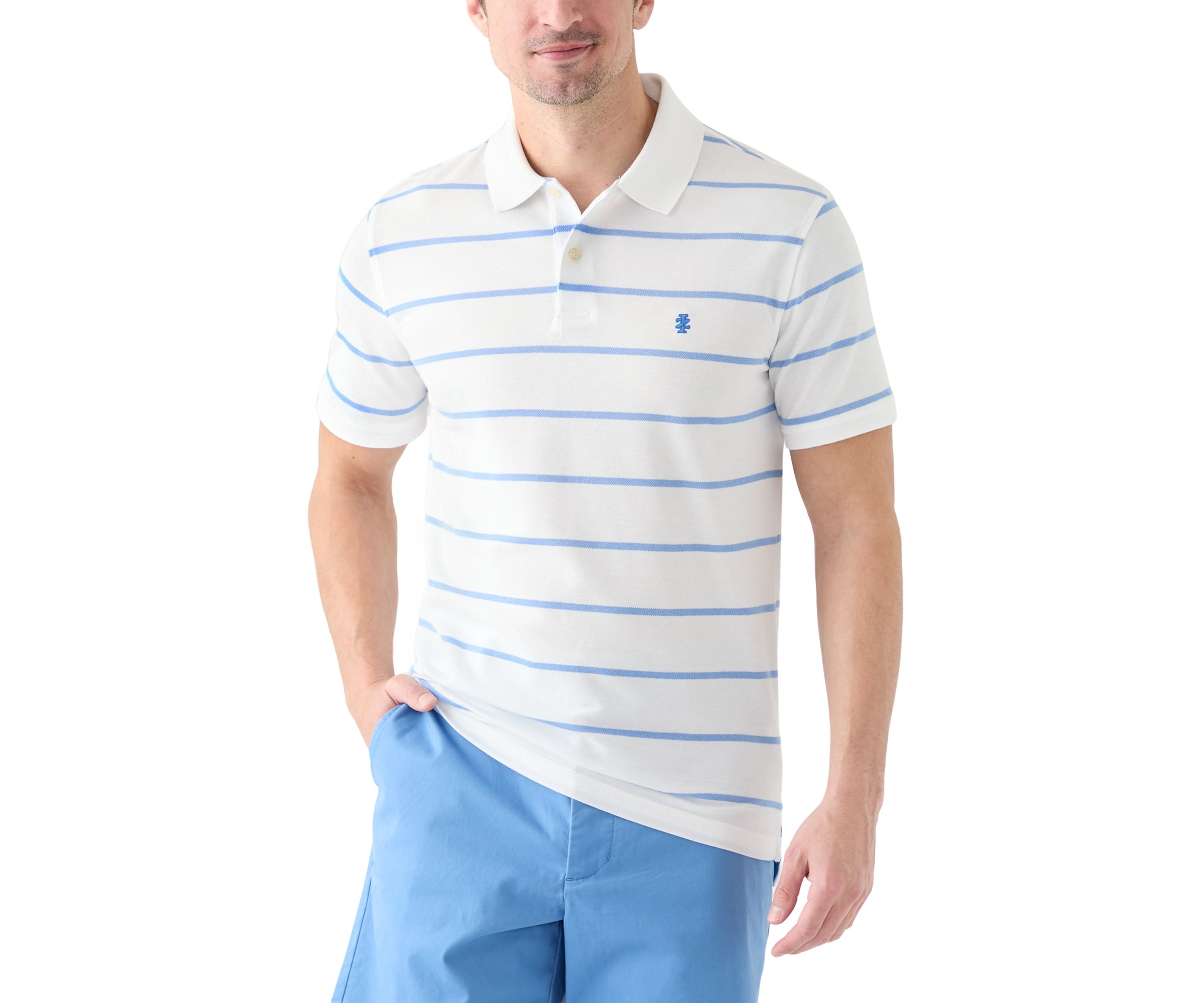 Short Sleeve Rugby Stripe Polo Shirt 