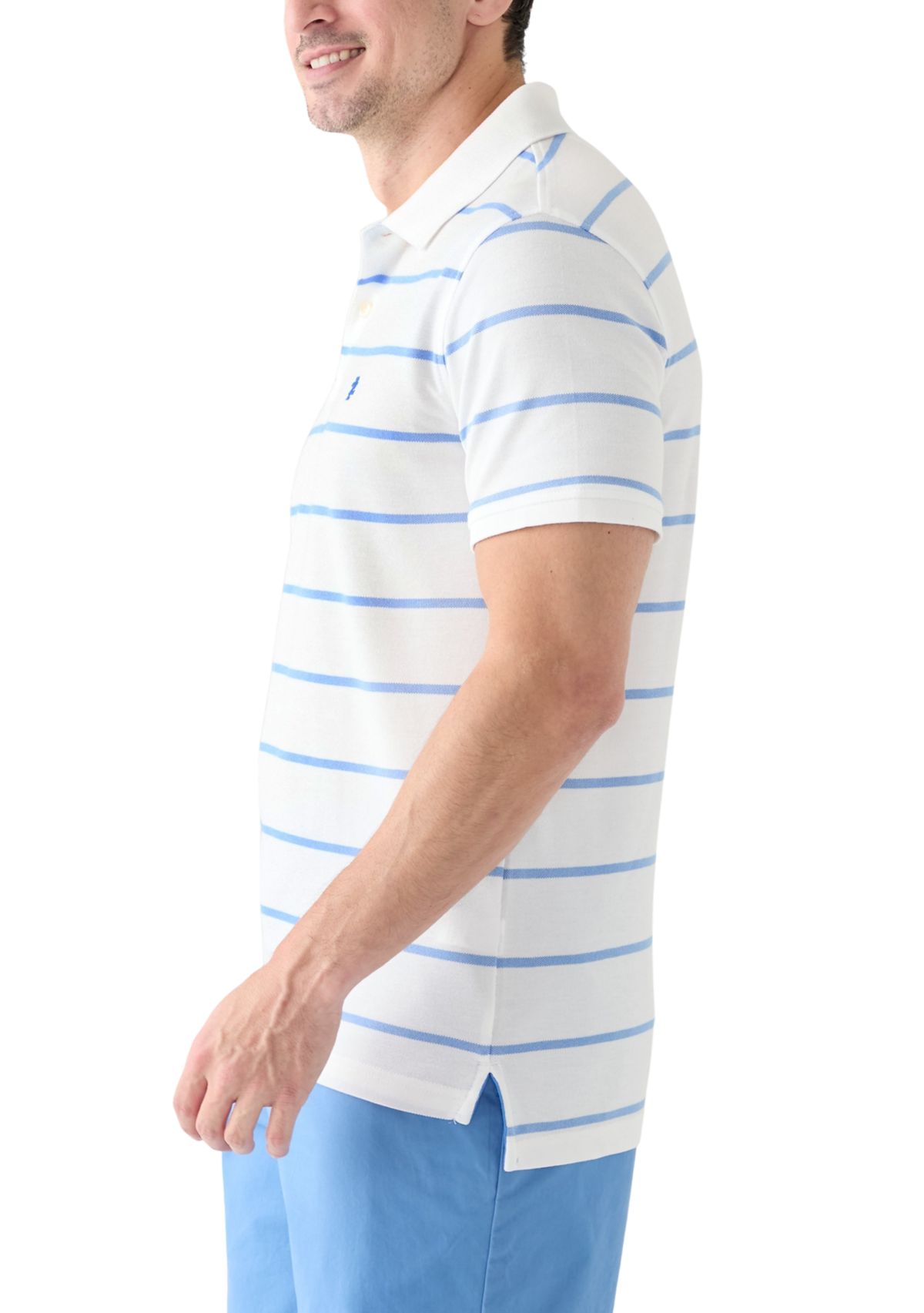 Short Sleeve Rugby Stripe Polo Shirt 
