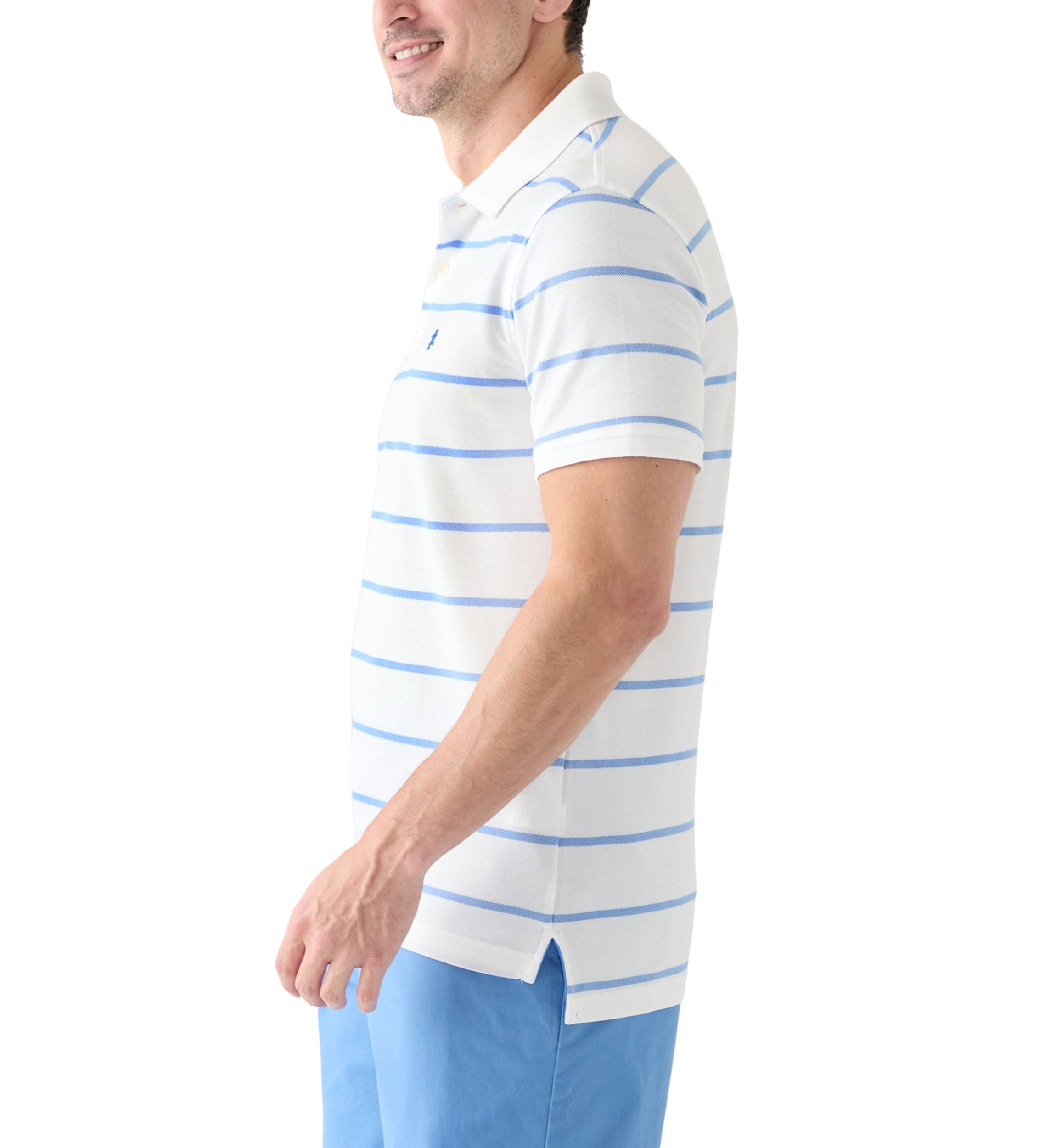 Short Sleeve Rugby Stripe Polo Shirt 