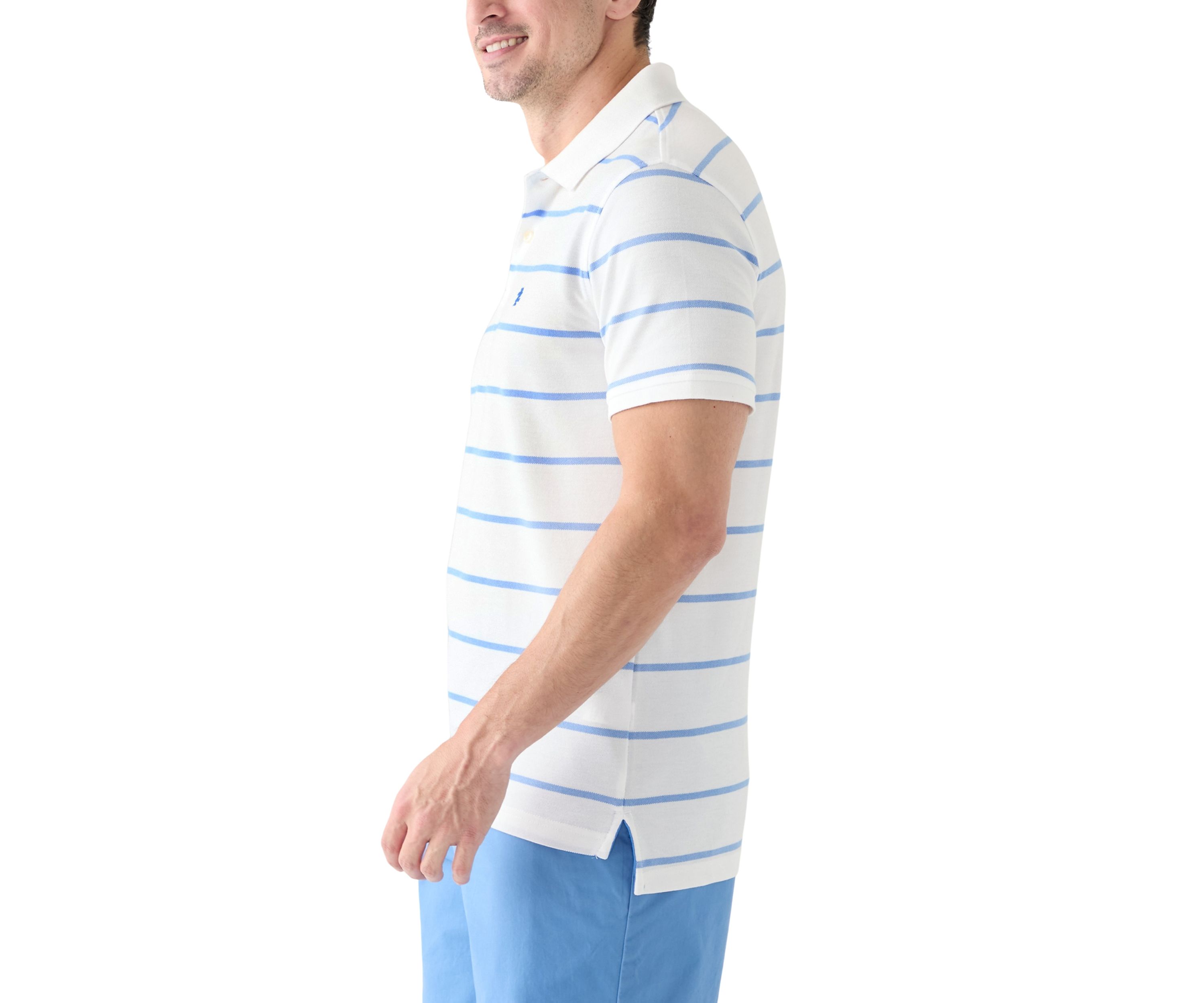 Short Sleeve Rugby Stripe Polo Shirt 