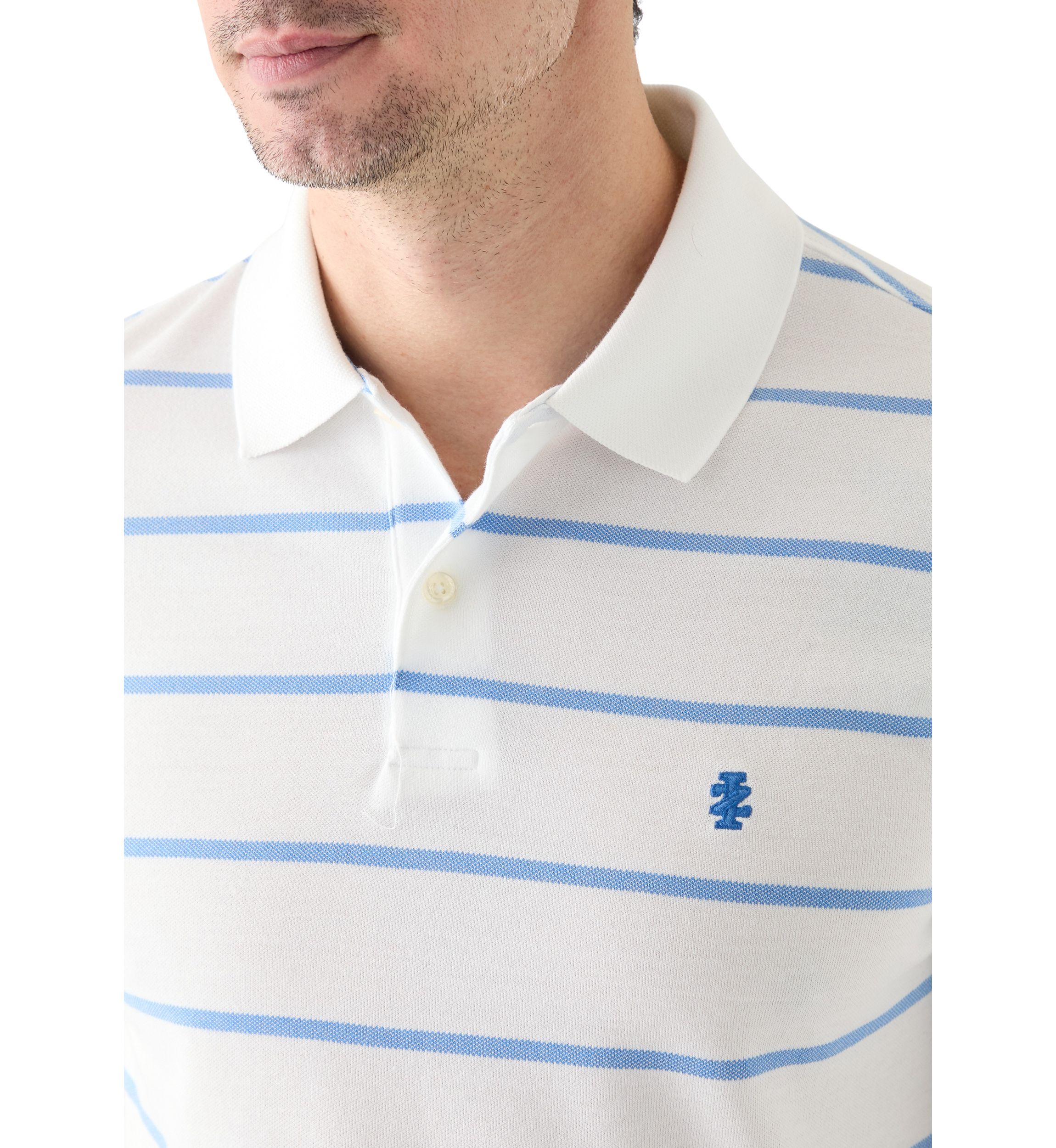 Short Sleeve Rugby Stripe Polo Shirt 
