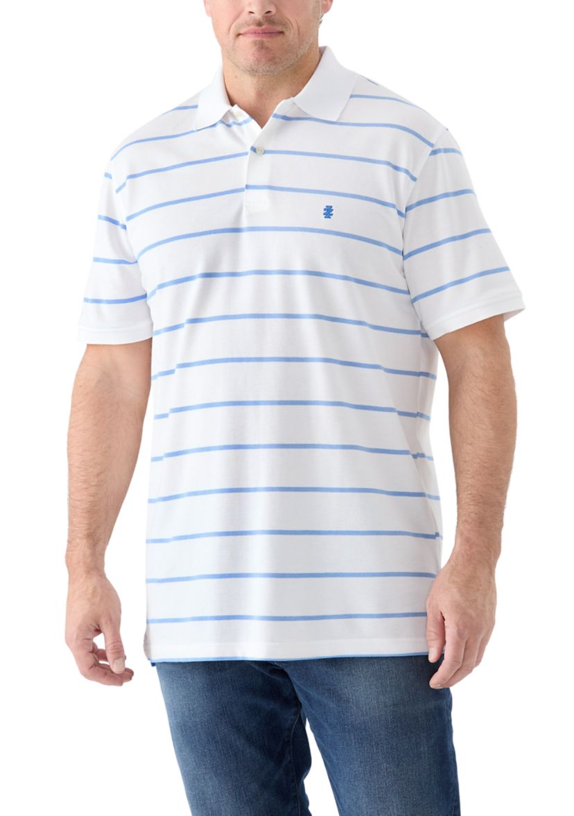 Big & Tall Rugby Stripe Polo Shirt