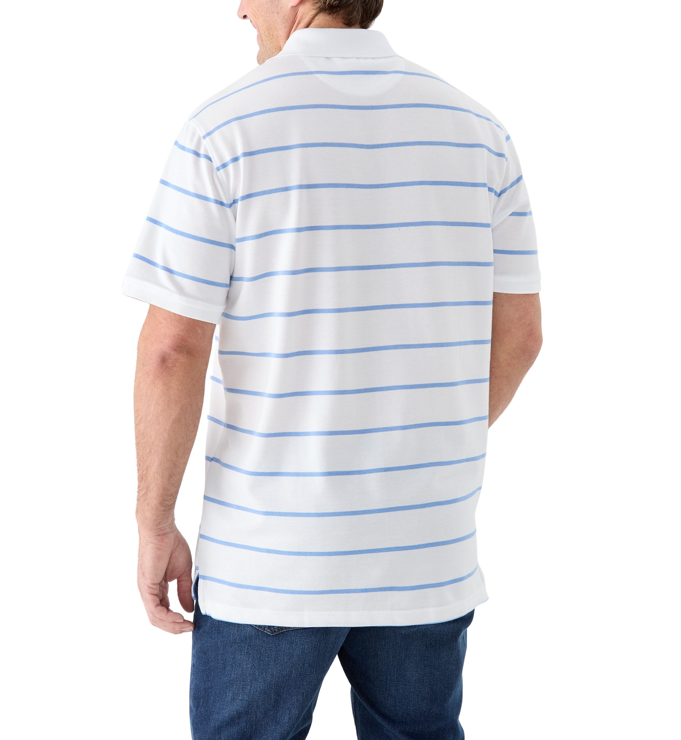 Big & Tall Rugby Stripe Polo Shirt