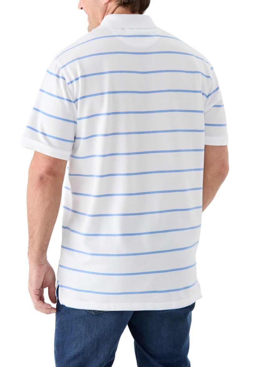 Big & Tall Rugby Stripe Polo Shirt