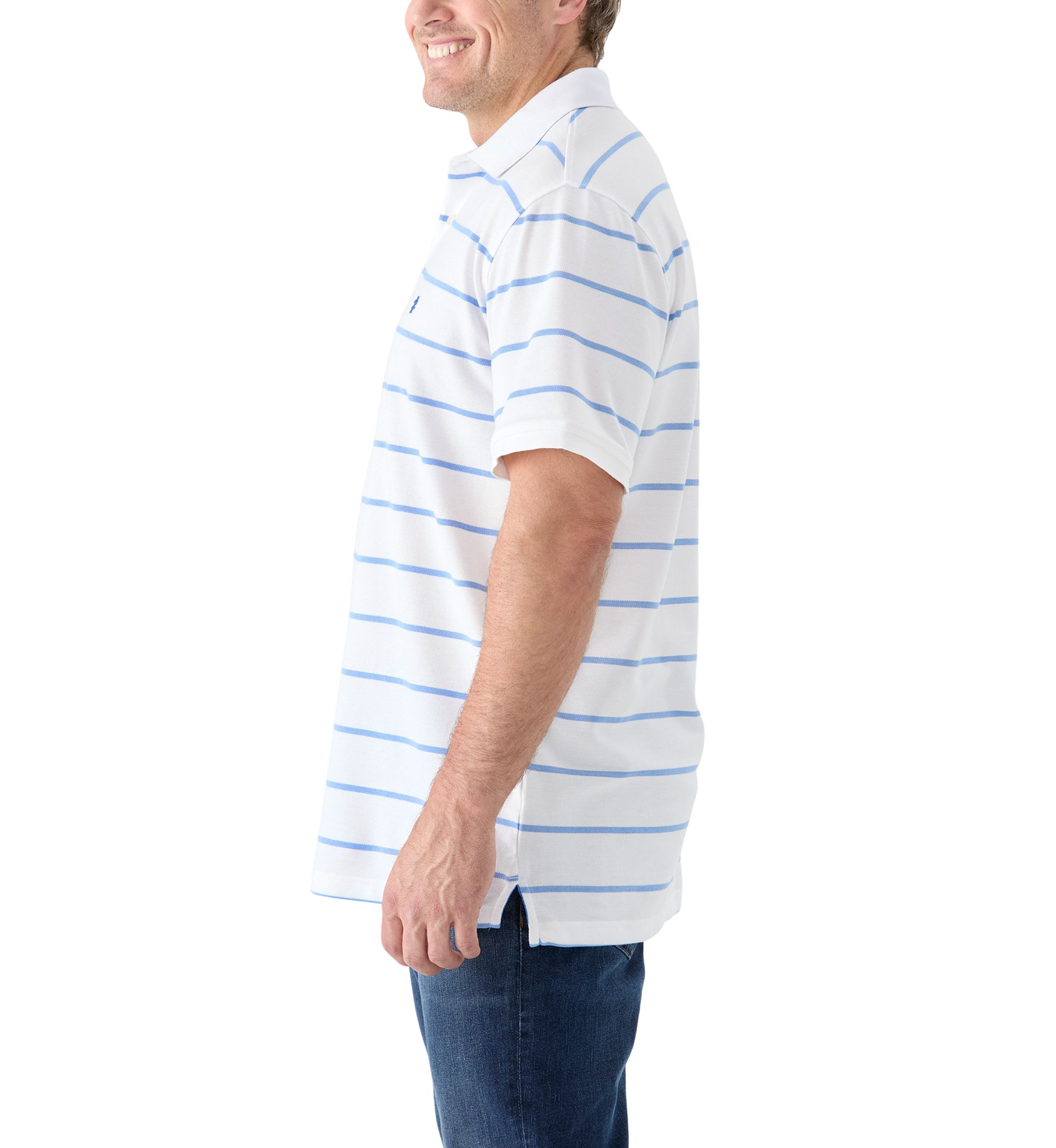 Big & Tall Rugby Stripe Polo Shirt