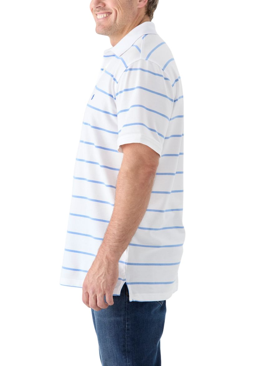 Big & Tall Rugby Stripe Polo Shirt