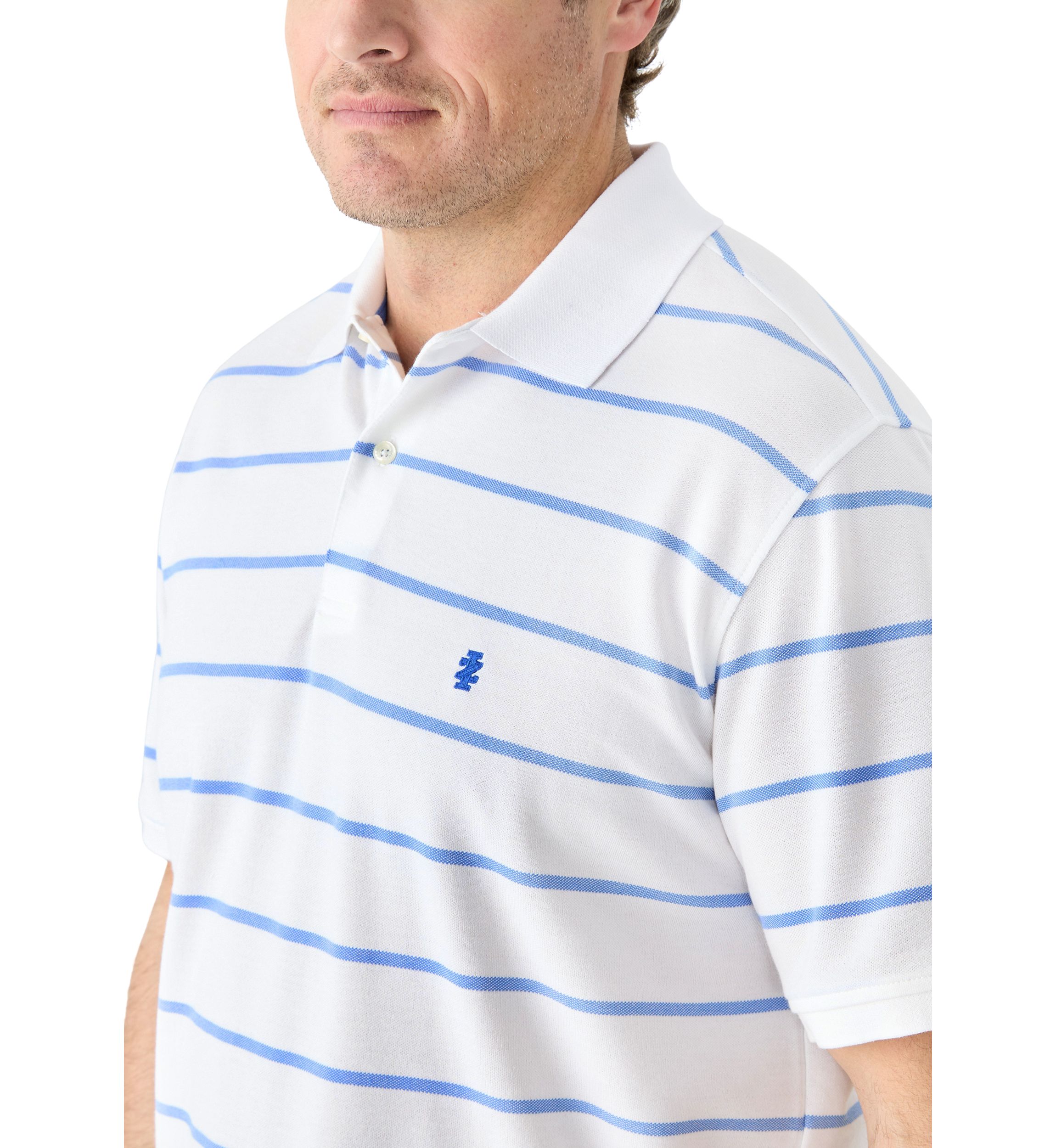 Big & Tall Rugby Stripe Polo Shirt