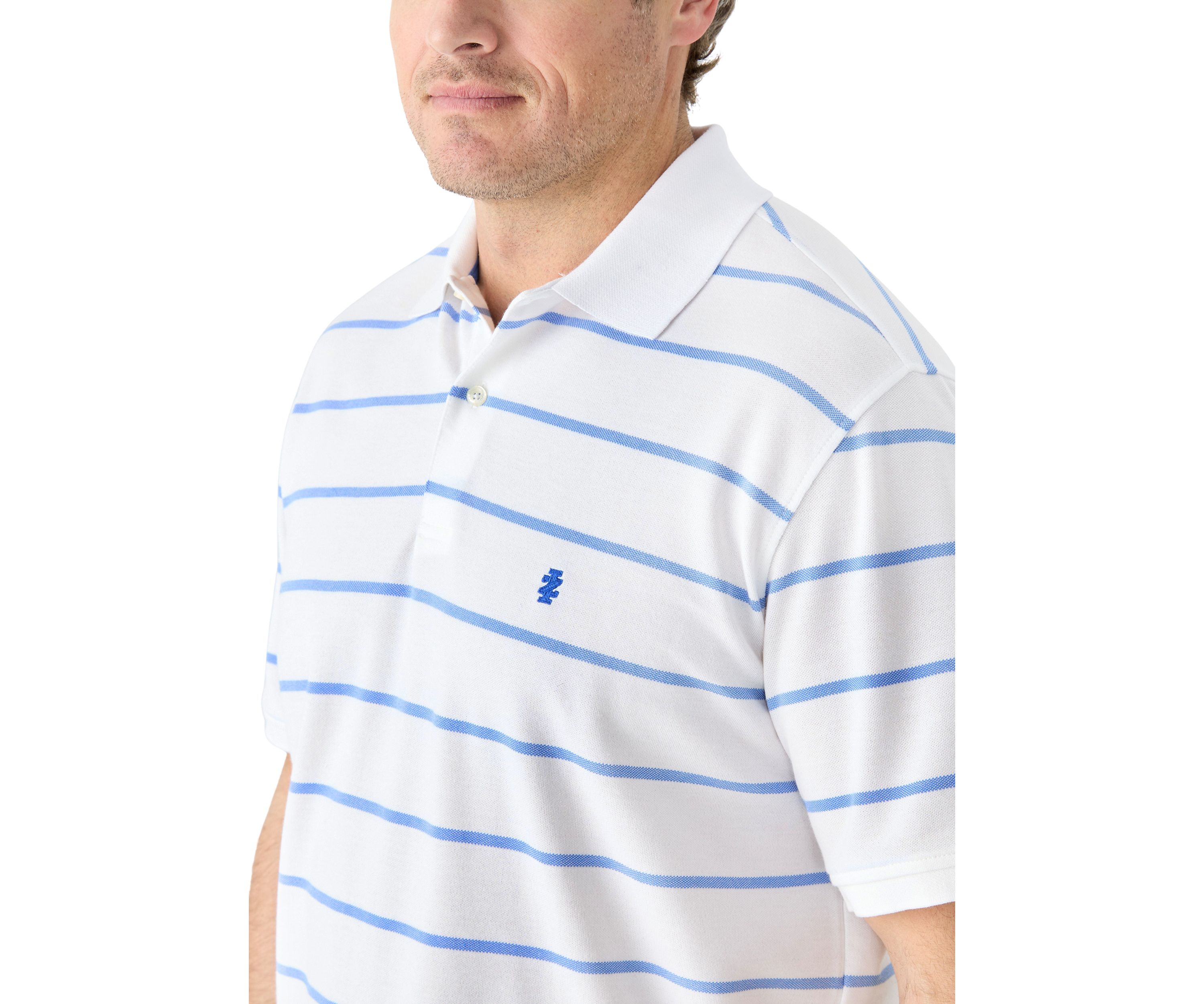 Big & Tall Rugby Stripe Polo Shirt