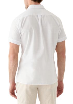 Short Sleeve Solid Button Shirt