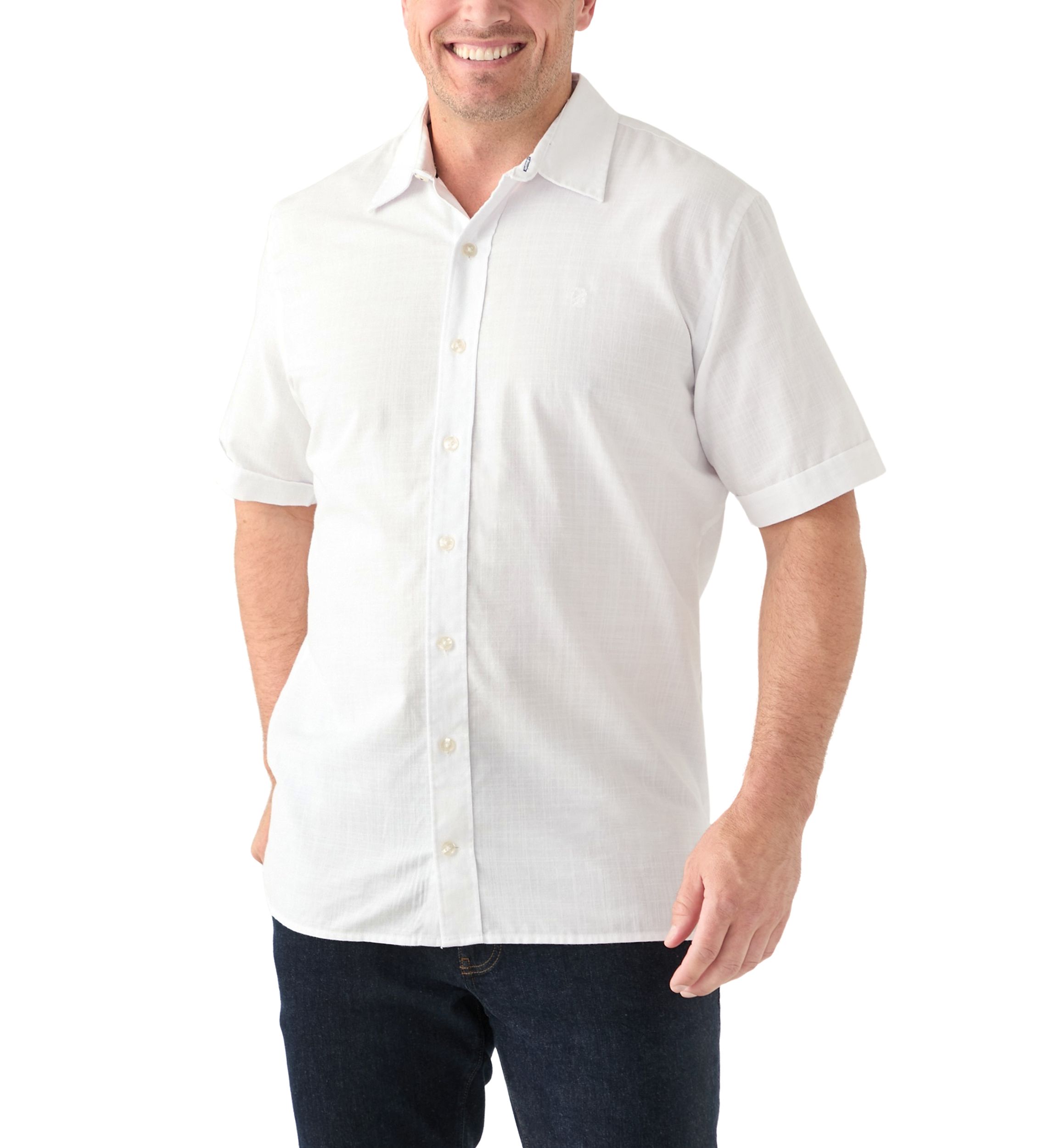 Big & Tall Short Sleeve Button Up Shirt 