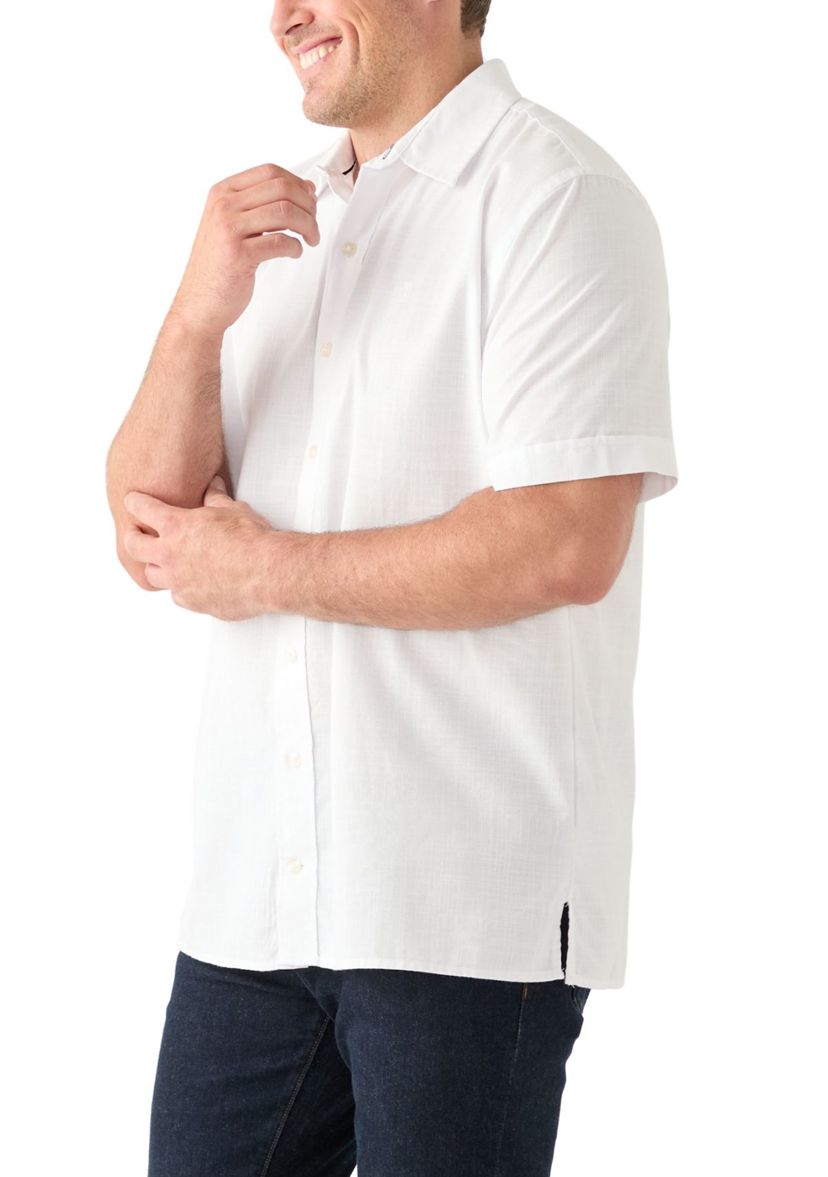 Big & Tall Short Sleeve Button Up Shirt 