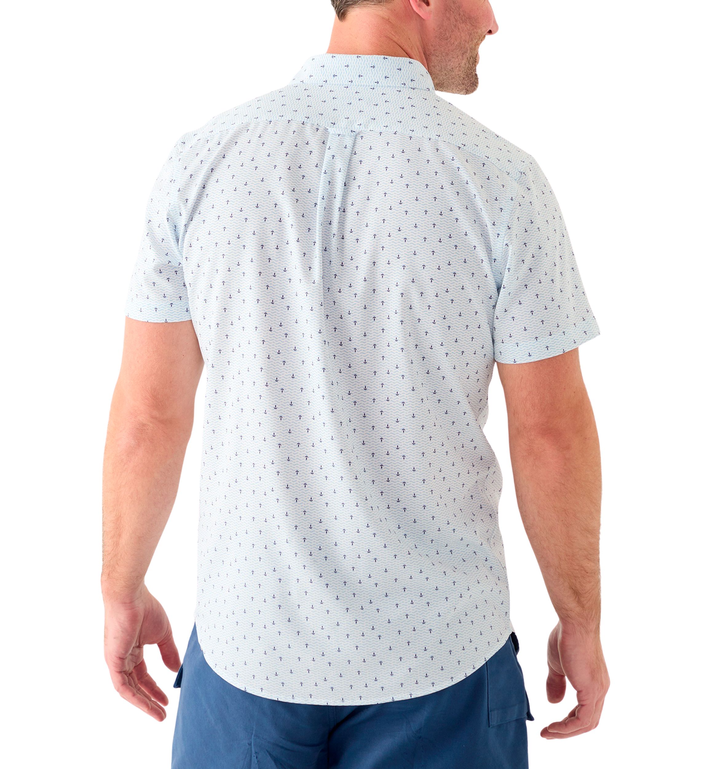 Short Sleeve Breeze Anchor Print Shirt