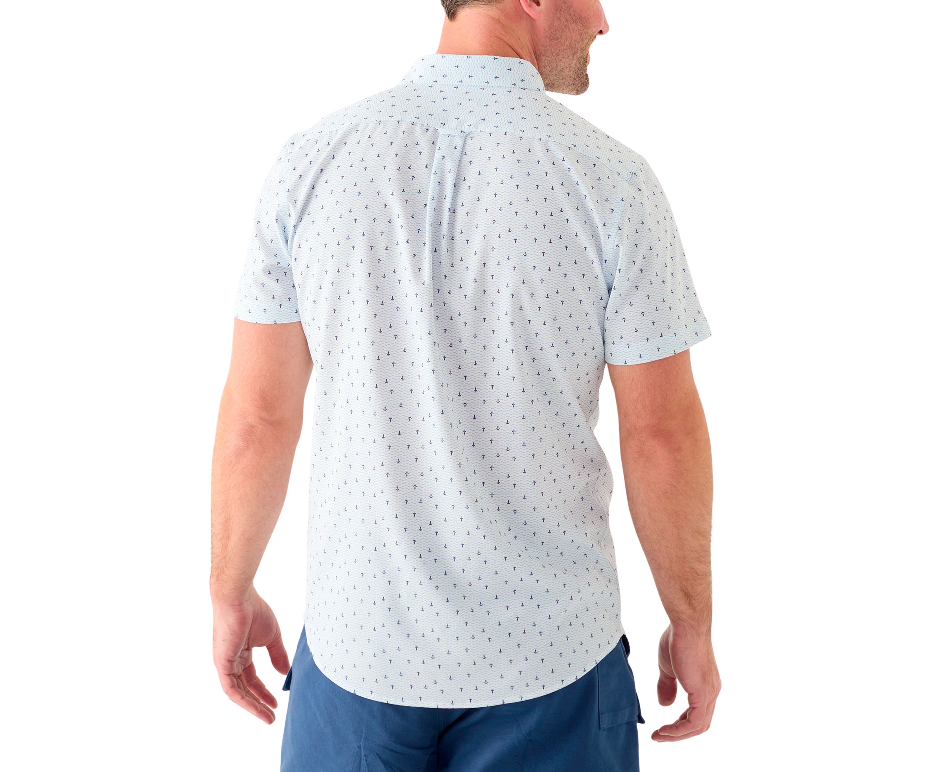 Short Sleeve Breeze Anchor Print Shirt