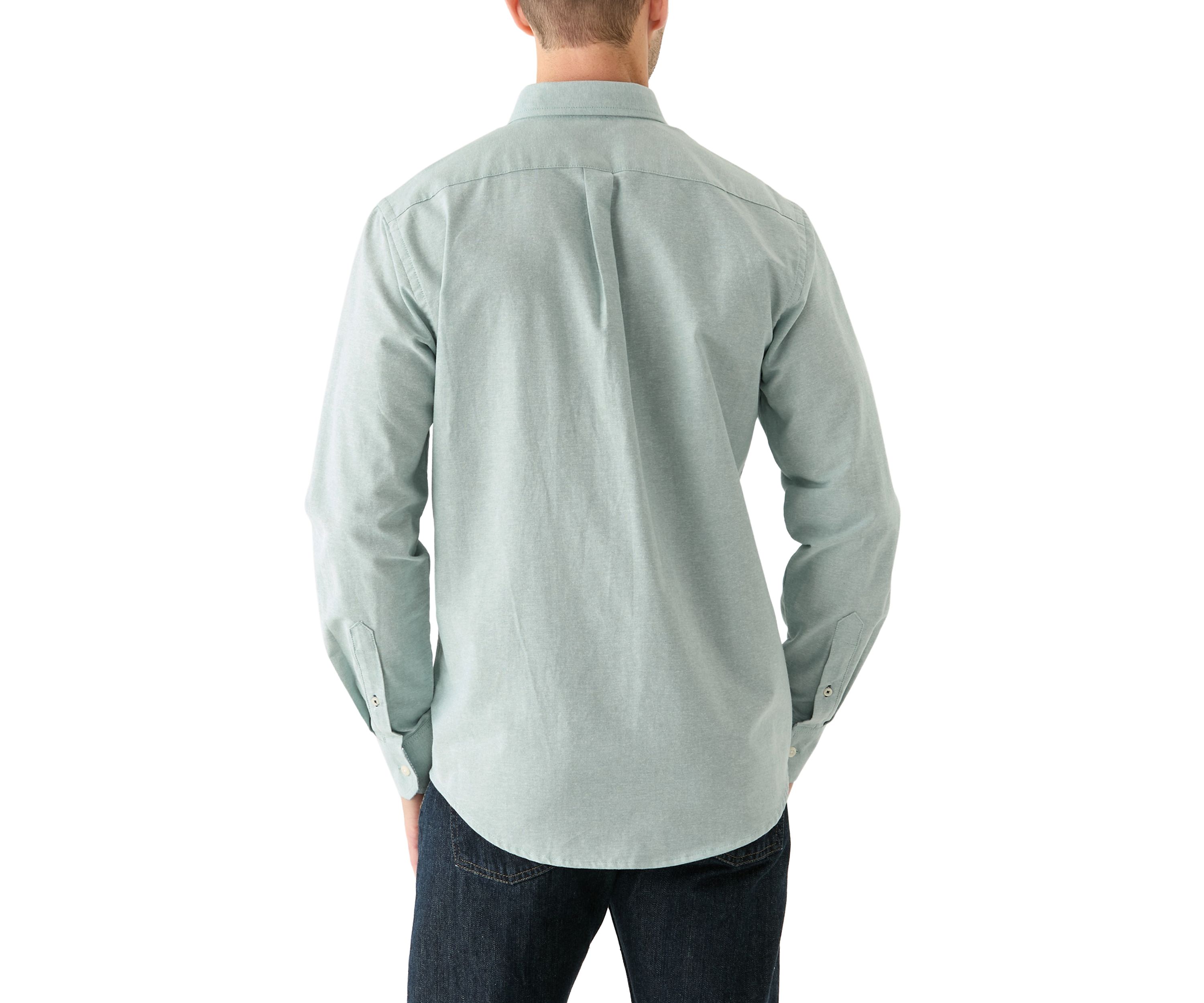 Long Sleeve Solid Oxford Shirt
