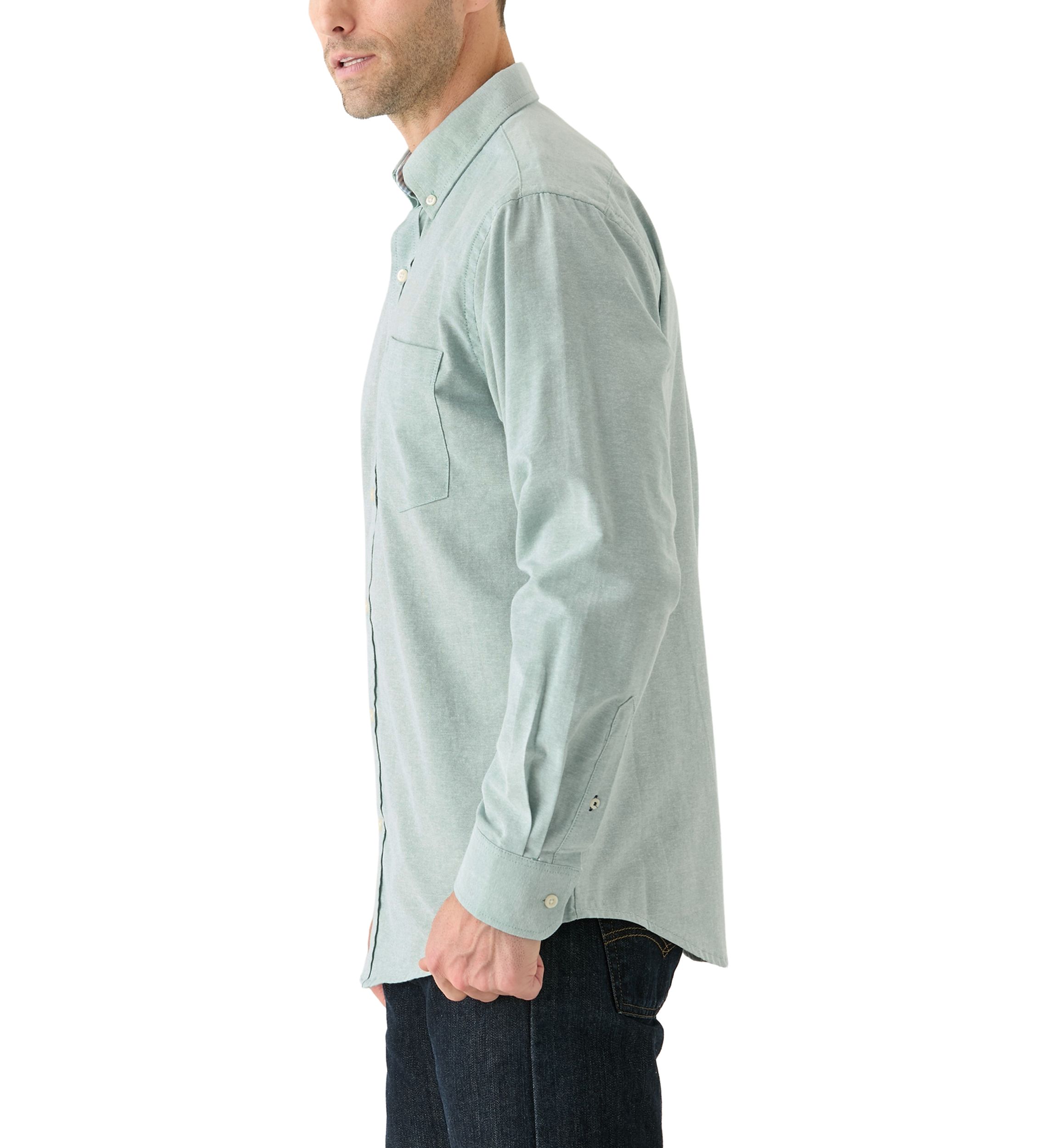 Long Sleeve Solid Oxford Shirt