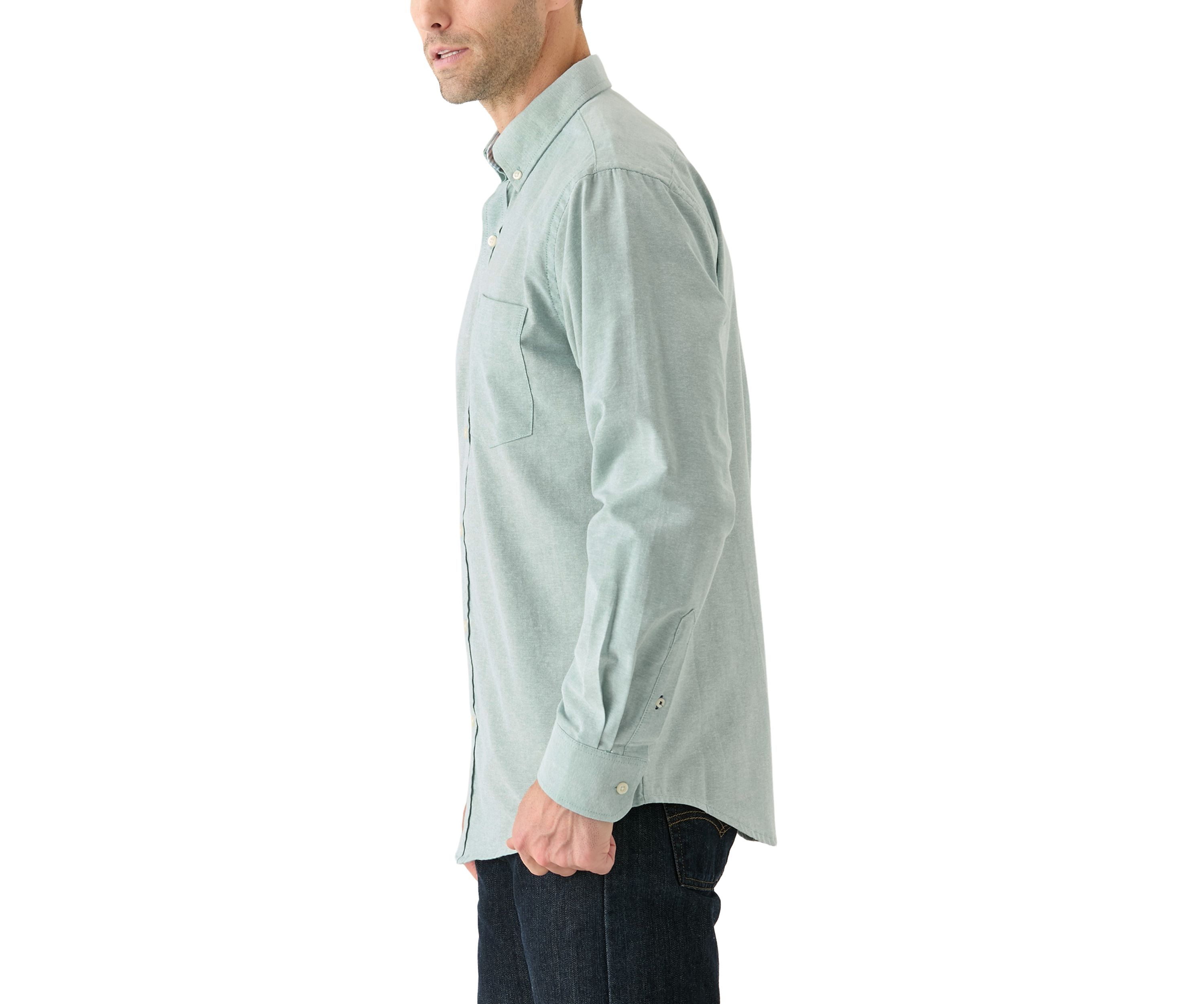 Long Sleeve Solid Oxford Shirt