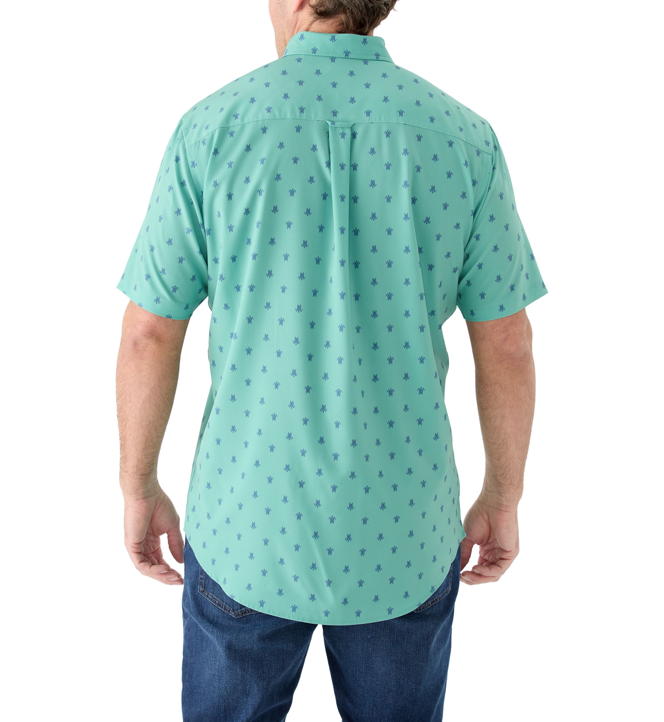 Big & Tall Short Sleeve Printed Woven Shirt 