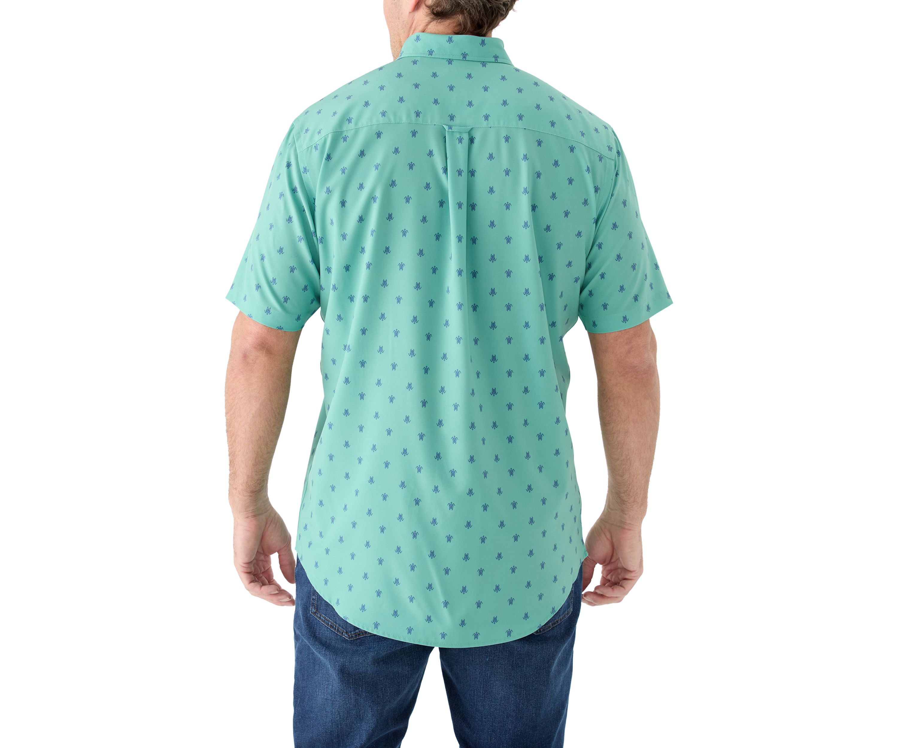 Big & Tall Short Sleeve Printed Woven Shirt 