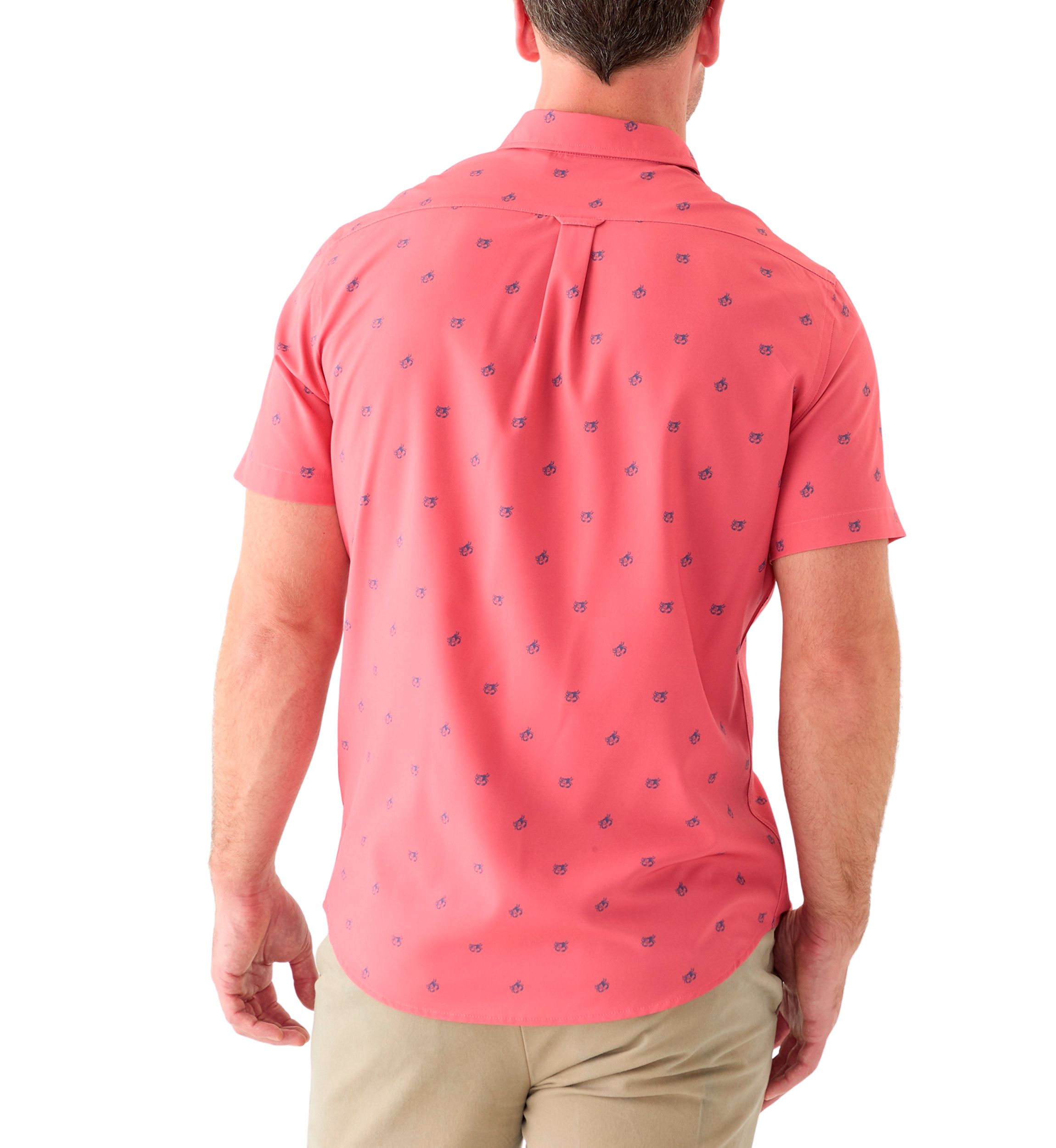 Short Sleeve Breeze Crab Print Shirt
