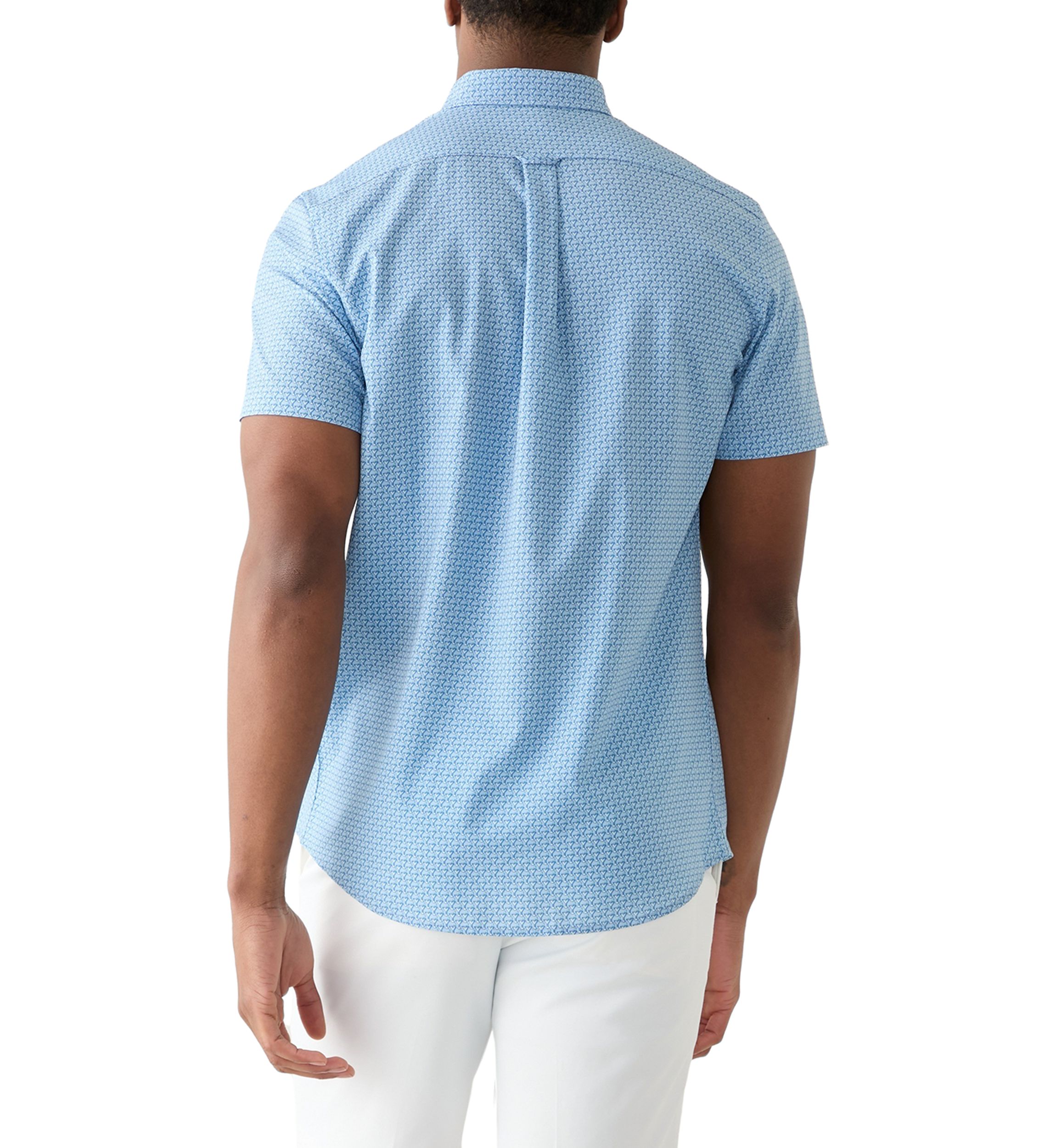 Short Sleeve Printed Button Up Shirt 