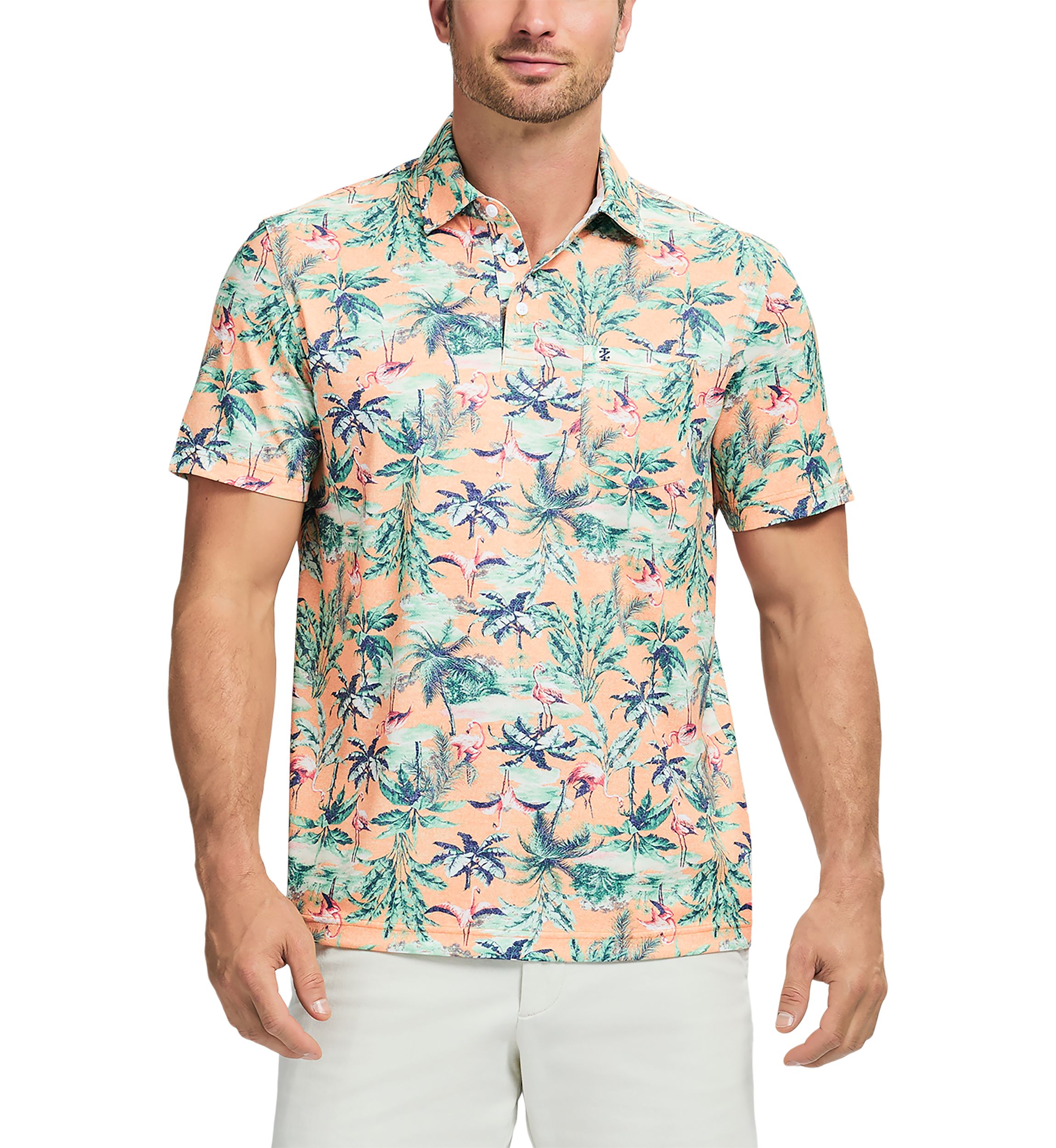 Sun Shield Pro Short Sleeve Printed Polo Shirt