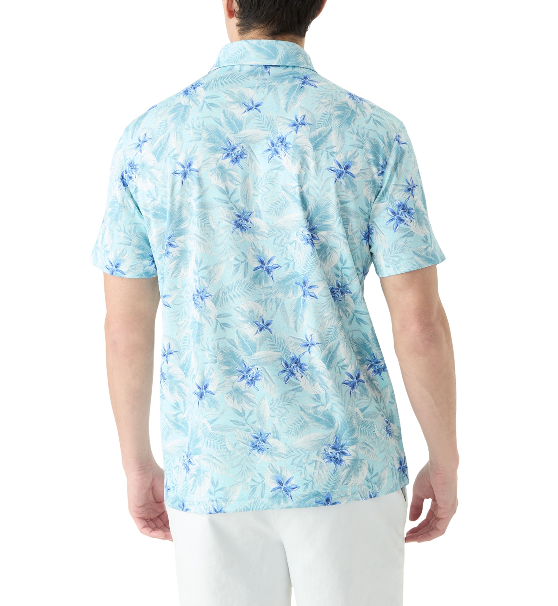 Short Sleeve Printed Performance Polo Shirt