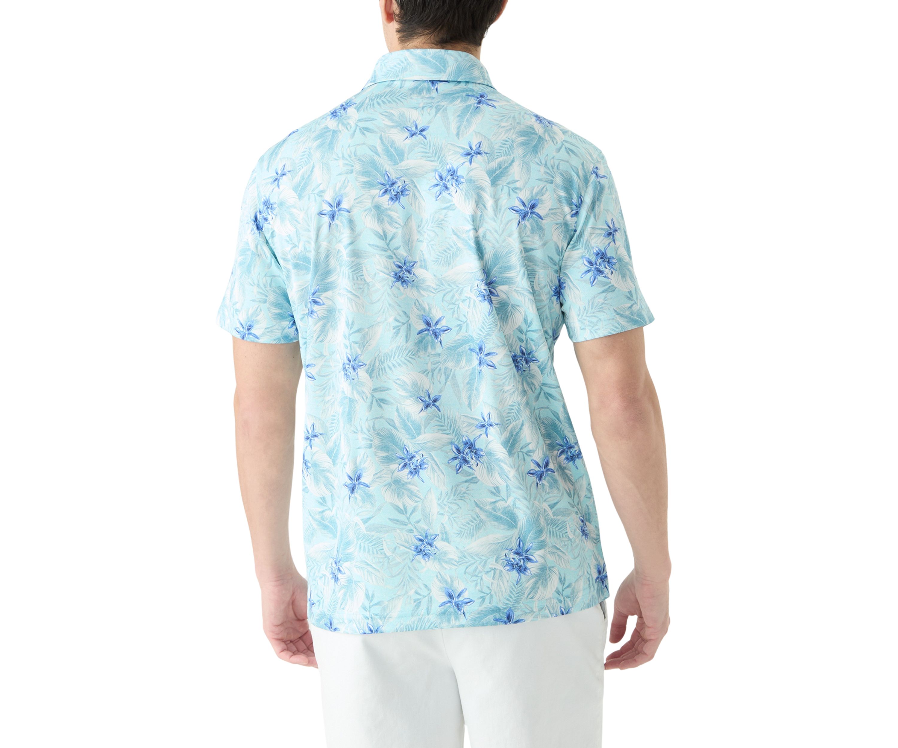 Short Sleeve Printed Performance Polo Shirt