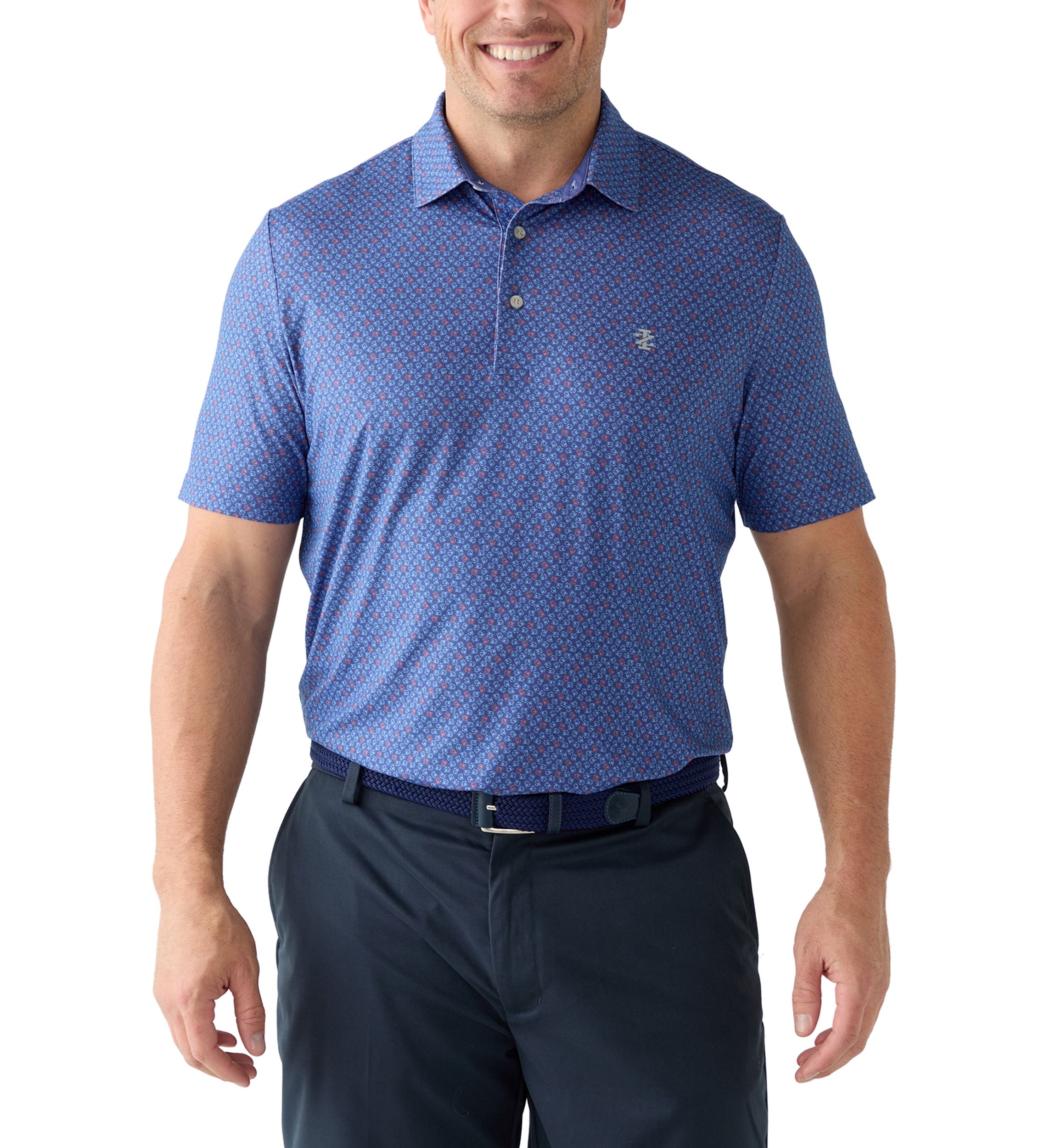Big & Tall Short Sleeve Crabbin Around Polo Shirt 