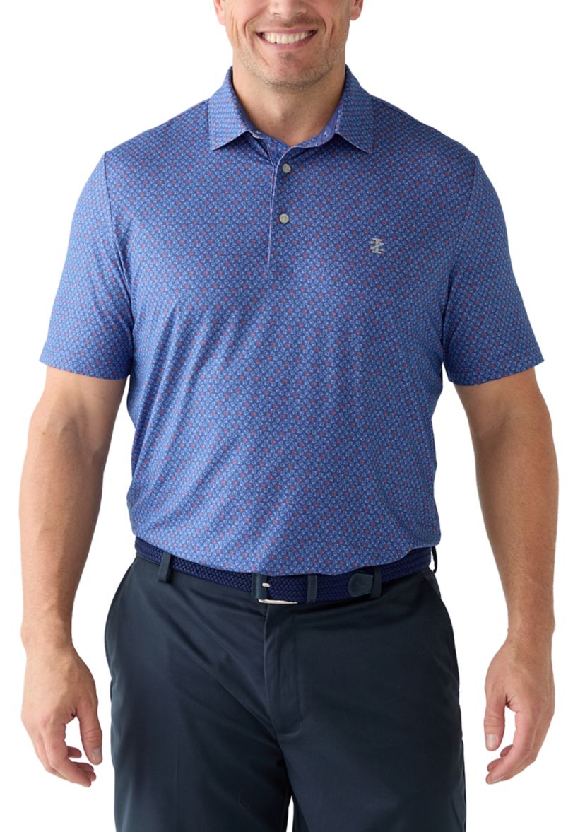 Big & Tall Short Sleeve Crabbin Around Polo Shirt 