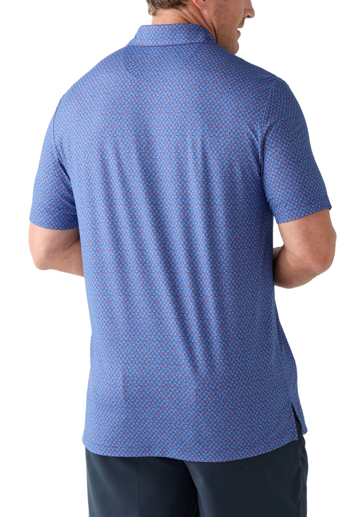 Big & Tall Short Sleeve Crabbin Around Polo Shirt 