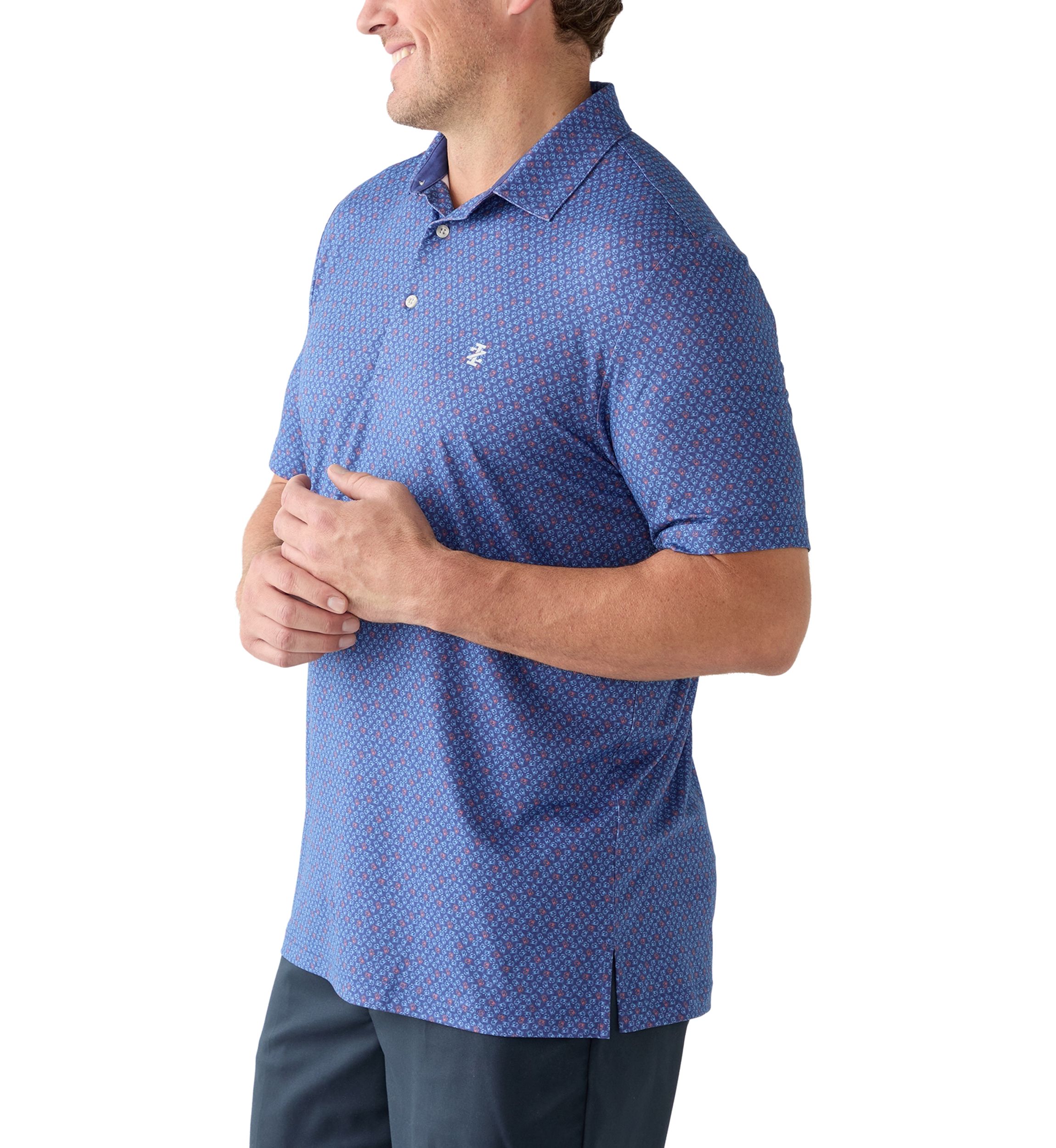 Big & Tall Short Sleeve Crabbin Around Polo Shirt 