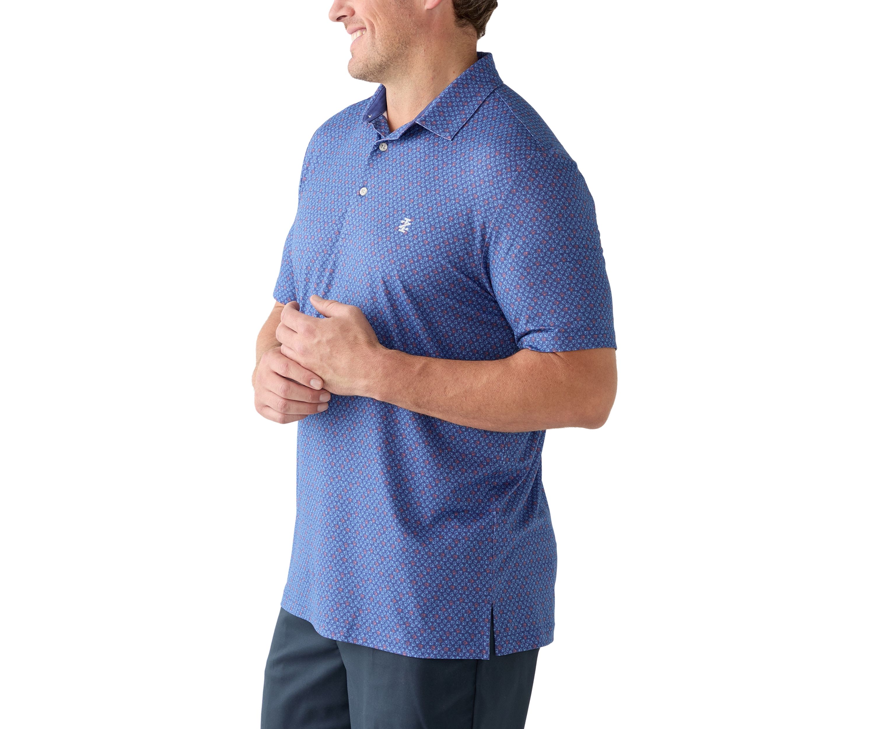 Big & Tall Short Sleeve Crabbin Around Polo Shirt 