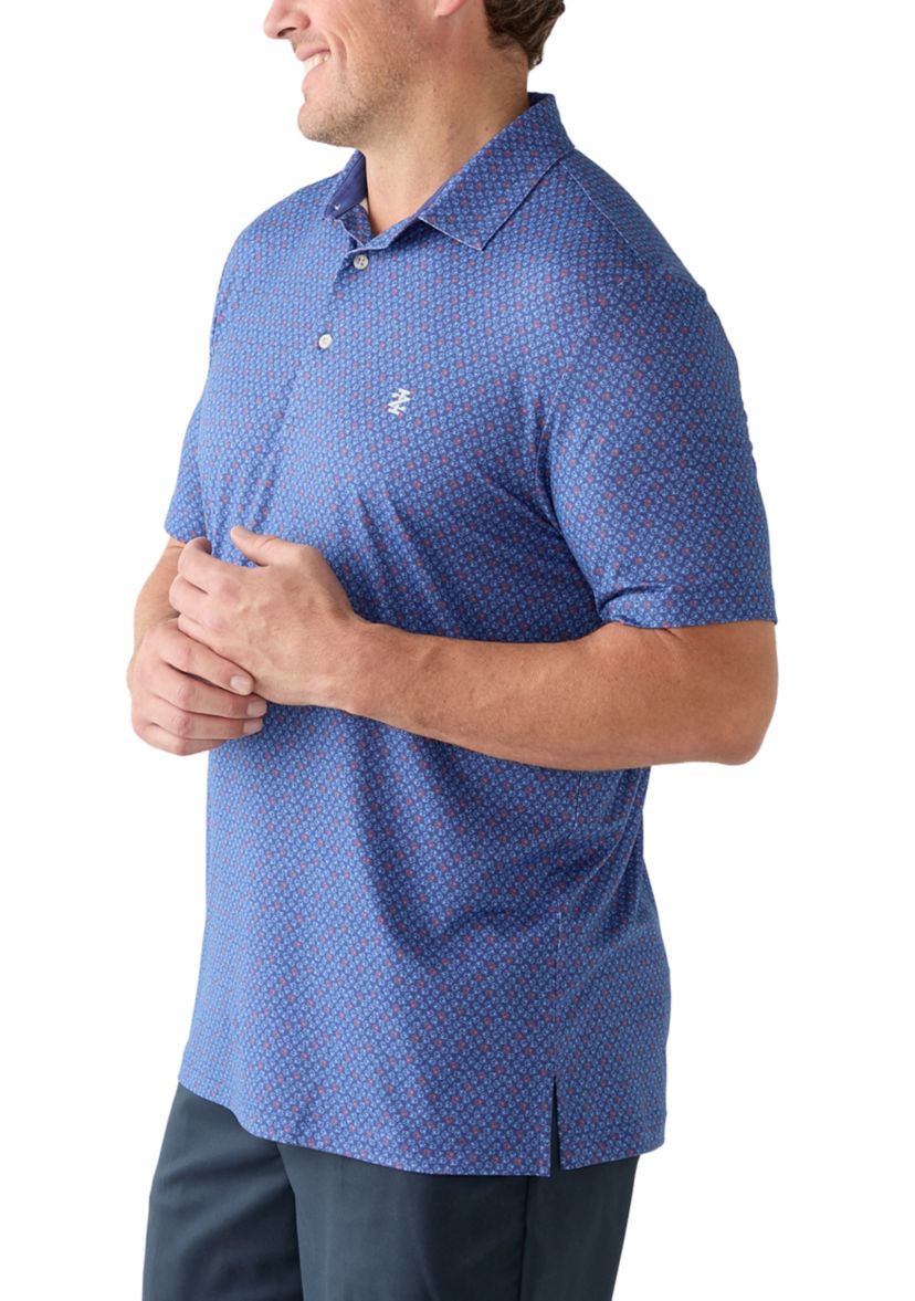 Big & Tall Short Sleeve Crabbin Around Polo Shirt 