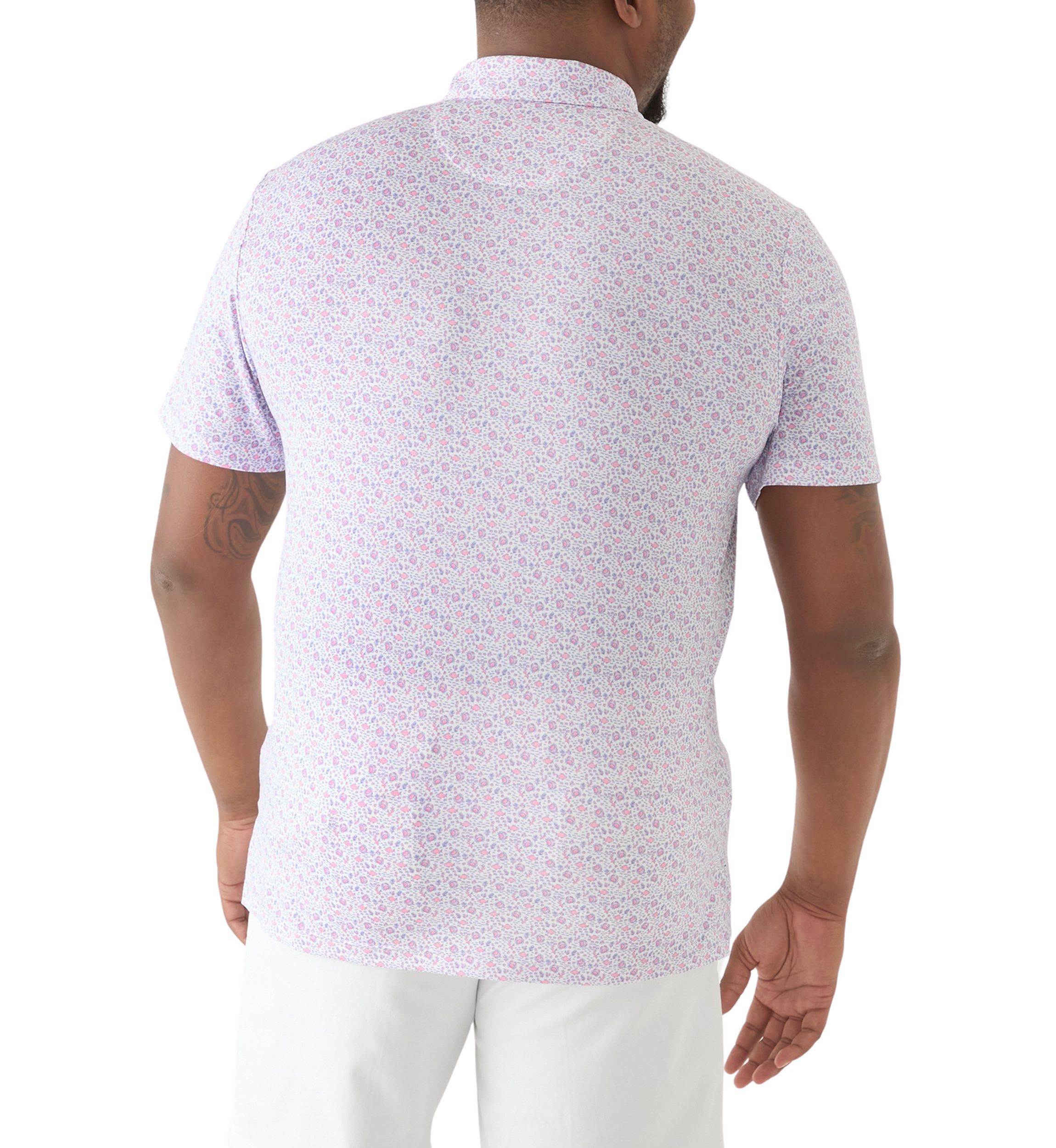 Big & Tall Swingflex Elite Printed Polo Shirt