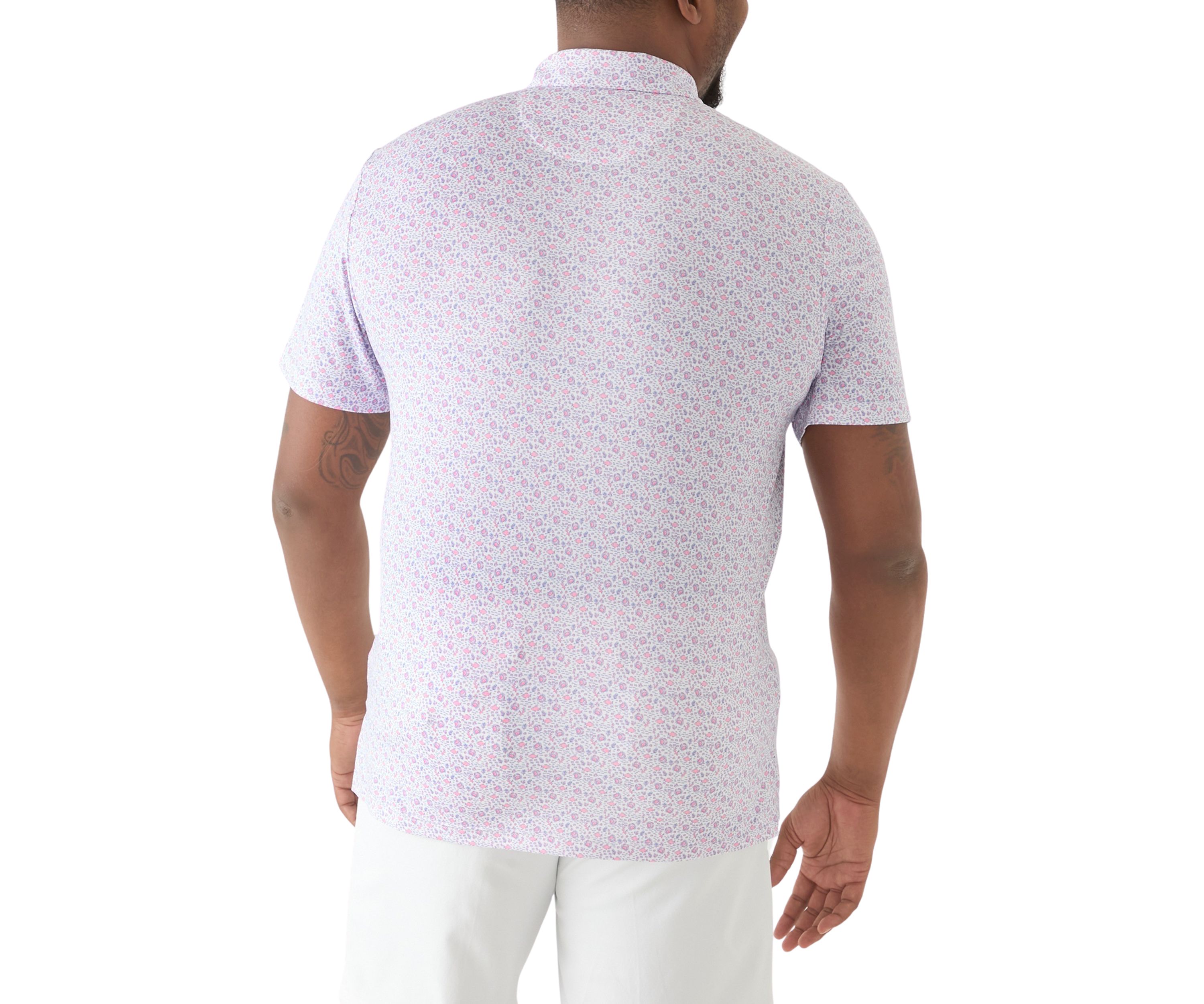 Big & Tall Swingflex Elite Printed Polo Shirt